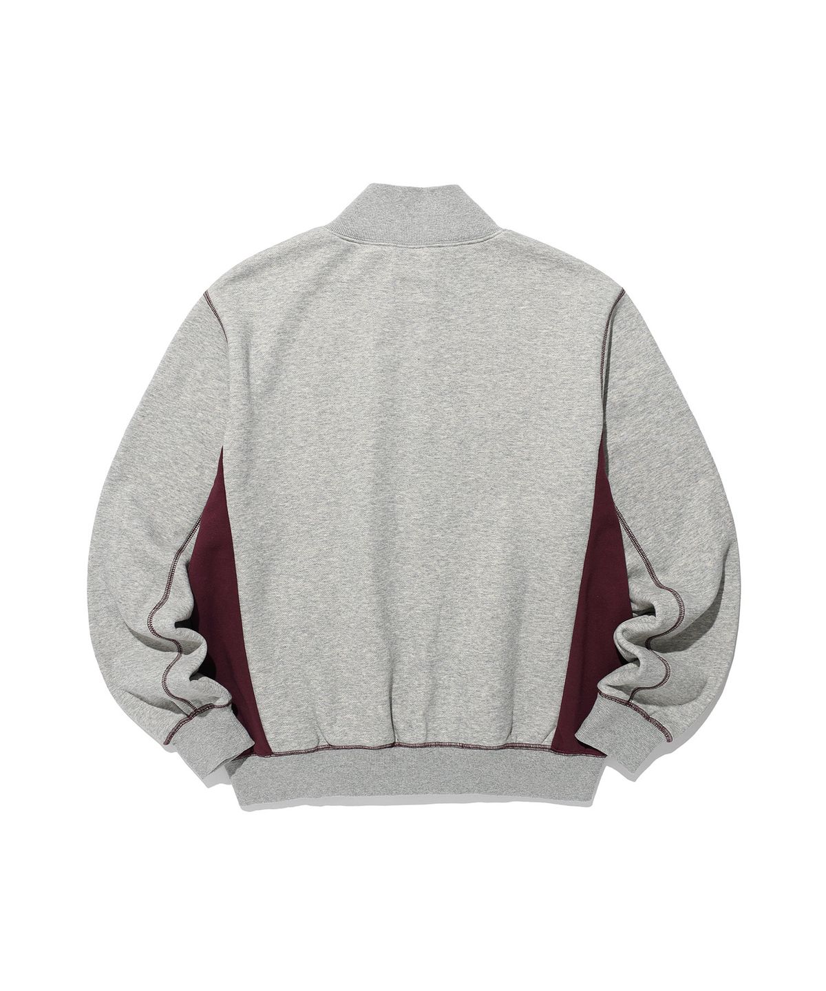 나이스고스트클럽(NICEGHOSTCLUB) 3STAR LOGO HIGH NECK ZIP UP_GREY(NG2GFUM481A)