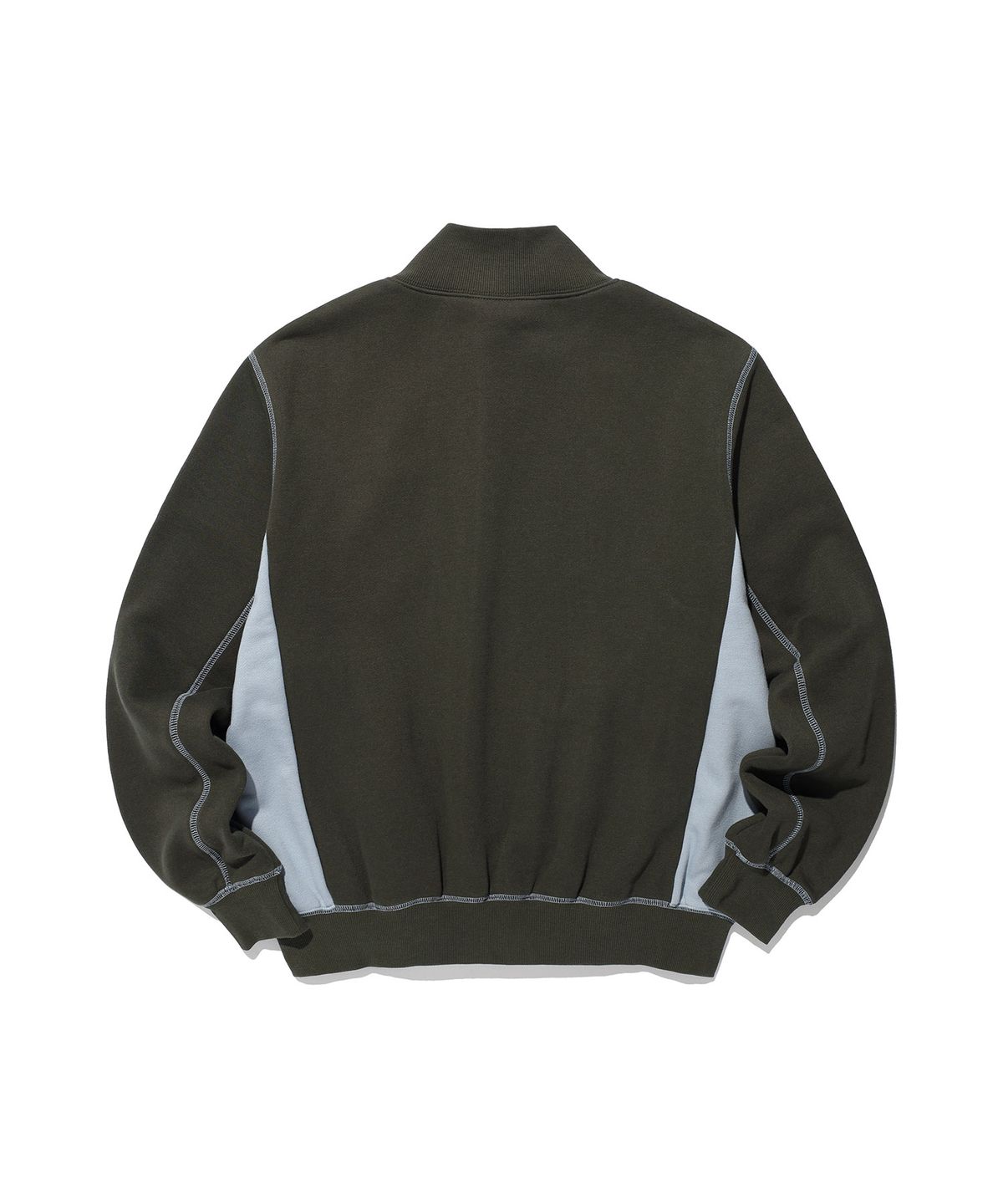 나이스고스트클럽(NICEGHOSTCLUB) 3STAR LOGO HIGH NECK ZIP UP_KHAKI(NG2GFUM481A)