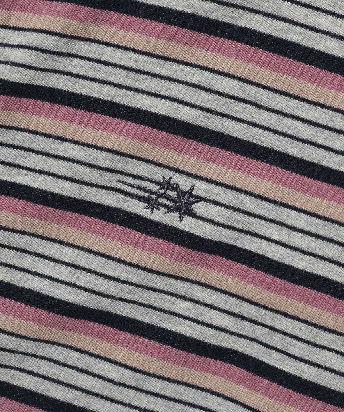 나이스고스트클럽(NICEGHOSTCLUB) STRIPE 3STAR HOODIE ZIP UP_PINK(NG2GFUM483A)