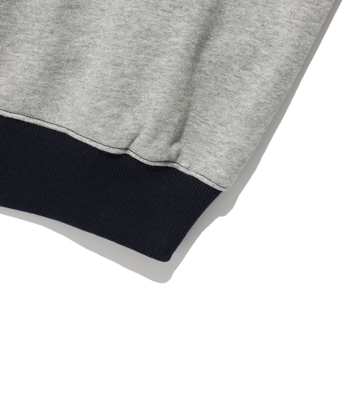 나이스고스트클럽(NICEGHOSTCLUB) COLOR BLOCK 3STAR SWEATSHIRTS_GREY(NG2GFUM441A)