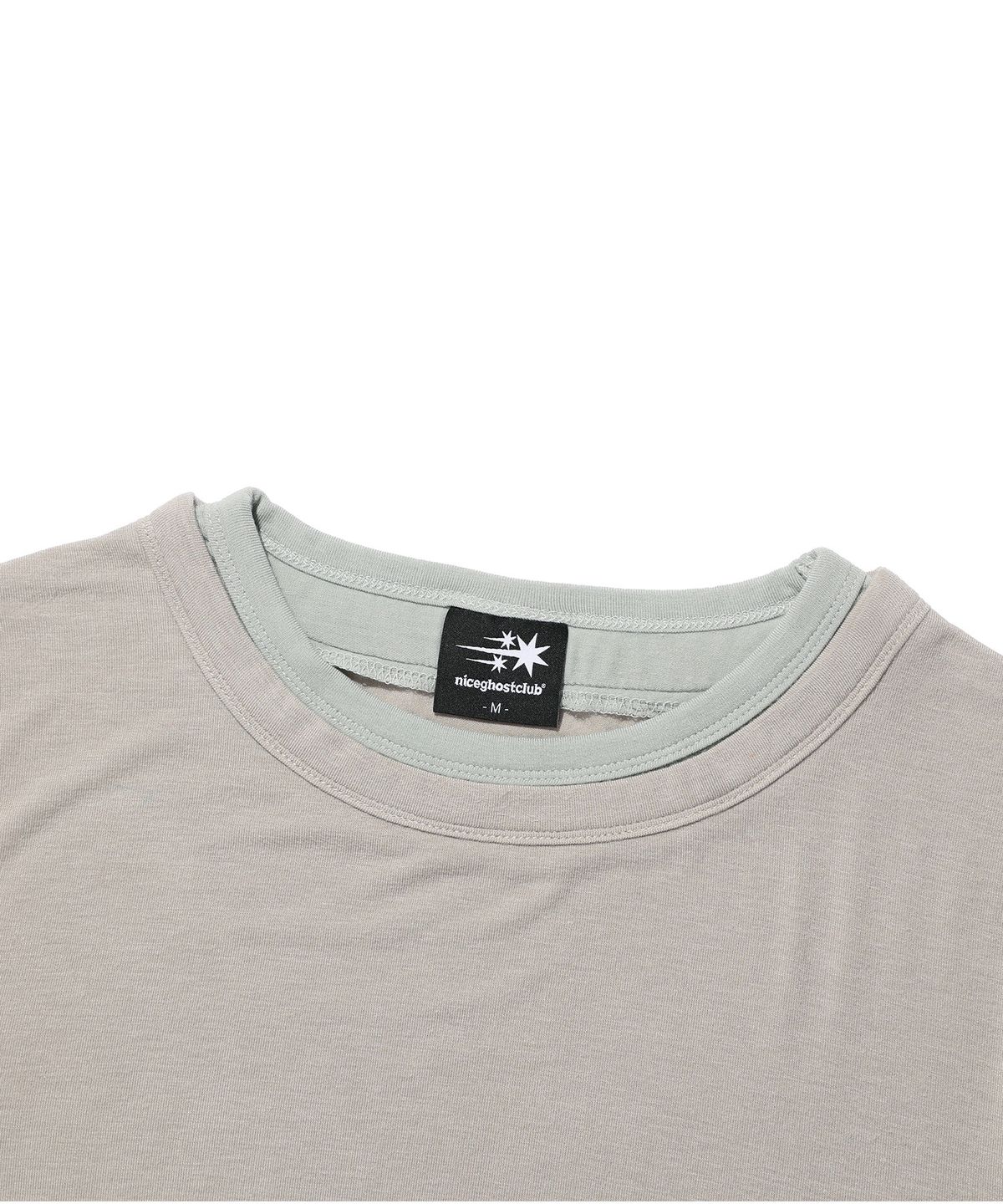 나이스고스트클럽(NICEGHOSTCLUB) TATTOO LAYERED LS TEE_GREY(NG2GFFT554A)