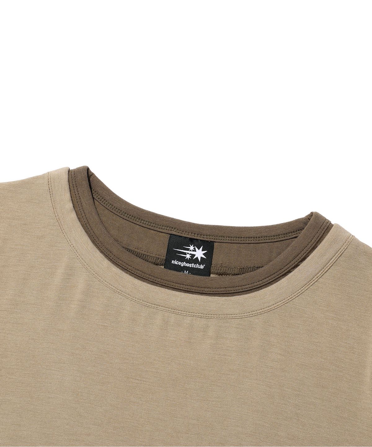 나이스고스트클럽(NICEGHOSTCLUB) TATTOO LAYERED LS TEE_BEIGE(NG2GFFT554A)