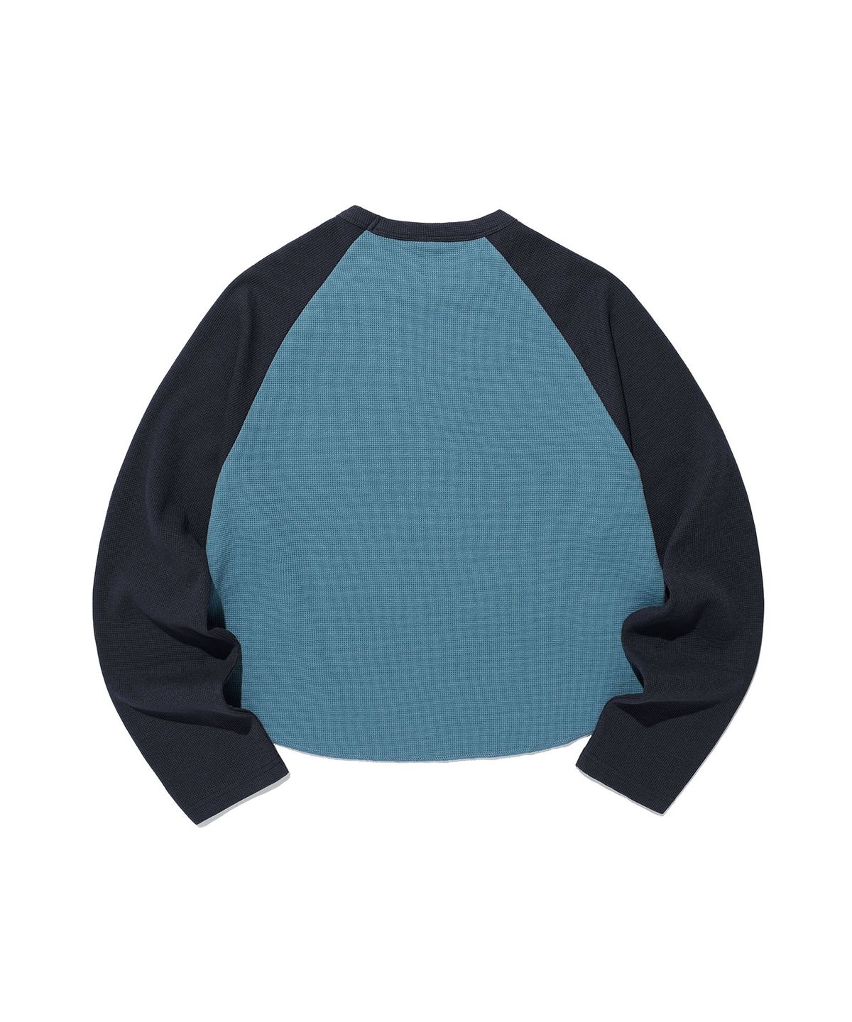 나이스고스트클럽(NICEGHOSTCLUB) CAT ANGEL WAFFLE RAGLAN LS TEE_NAVY(NG2GFFT555A)