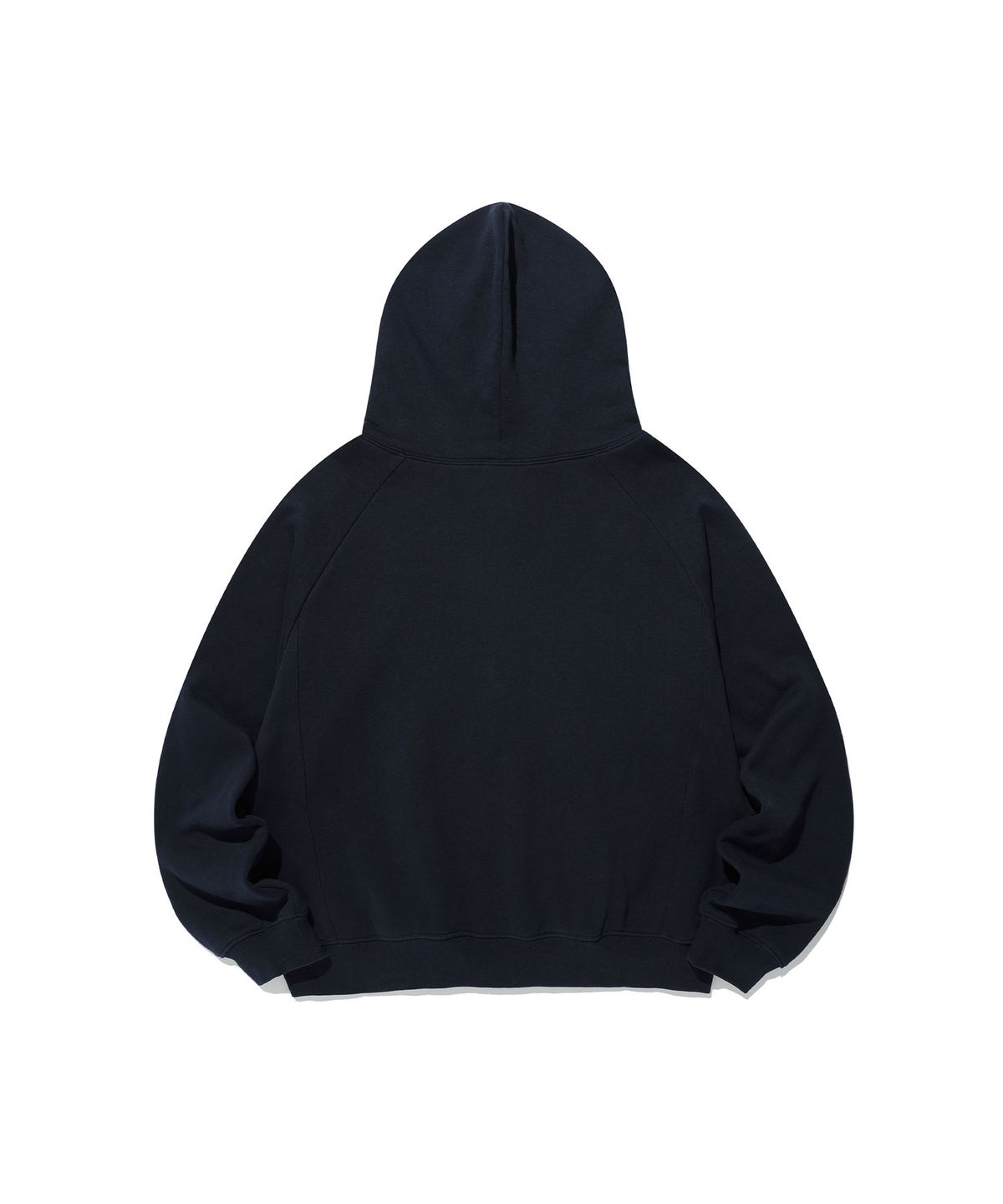 나이스고스트클럽(NICEGHOSTCLUB) PATCHWORK RAGLAN CROP HOODIE ZIP UP_NAVY(NG2GFUM490A)
