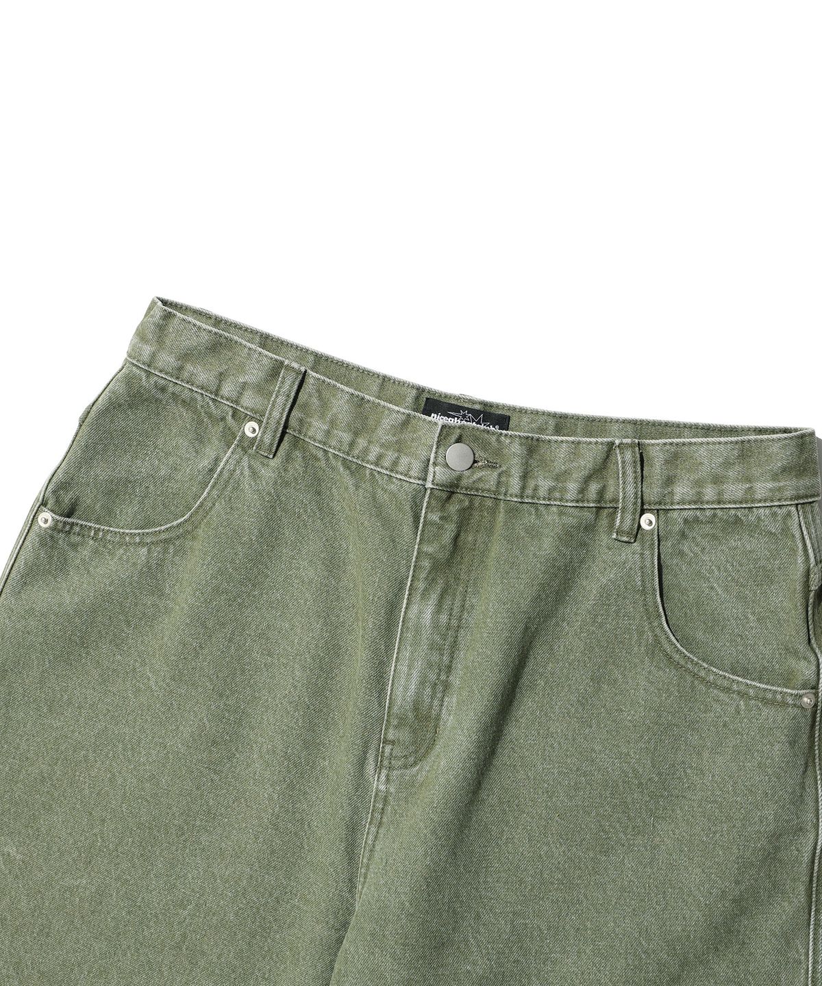 나이스고스트클럽(NICEGHOSTCLUB) BIG POCKET BALLOON DENIM PANTS_KHAKI(NG2GFUD110A)