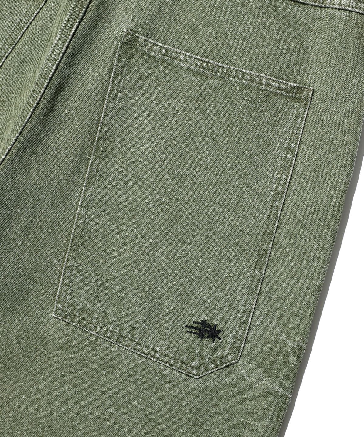 나이스고스트클럽(NICEGHOSTCLUB) BIG POCKET BALLOON DENIM PANTS_KHAKI(NG2GFUD110A)