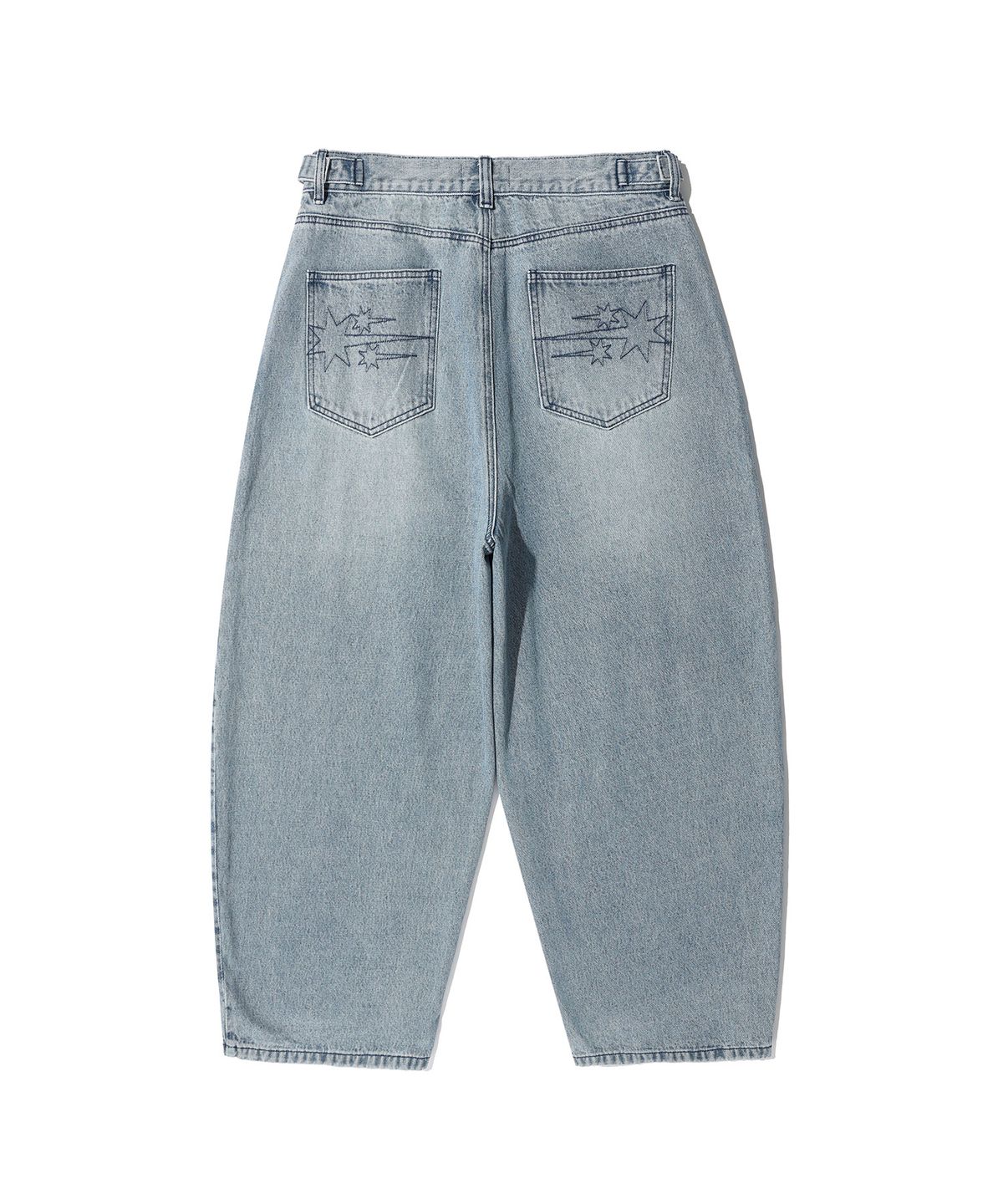 나이스고스트클럽(NICEGHOSTCLUB) 3STAR CURVED JEANS_BLUE(NG2GFUPA12A)