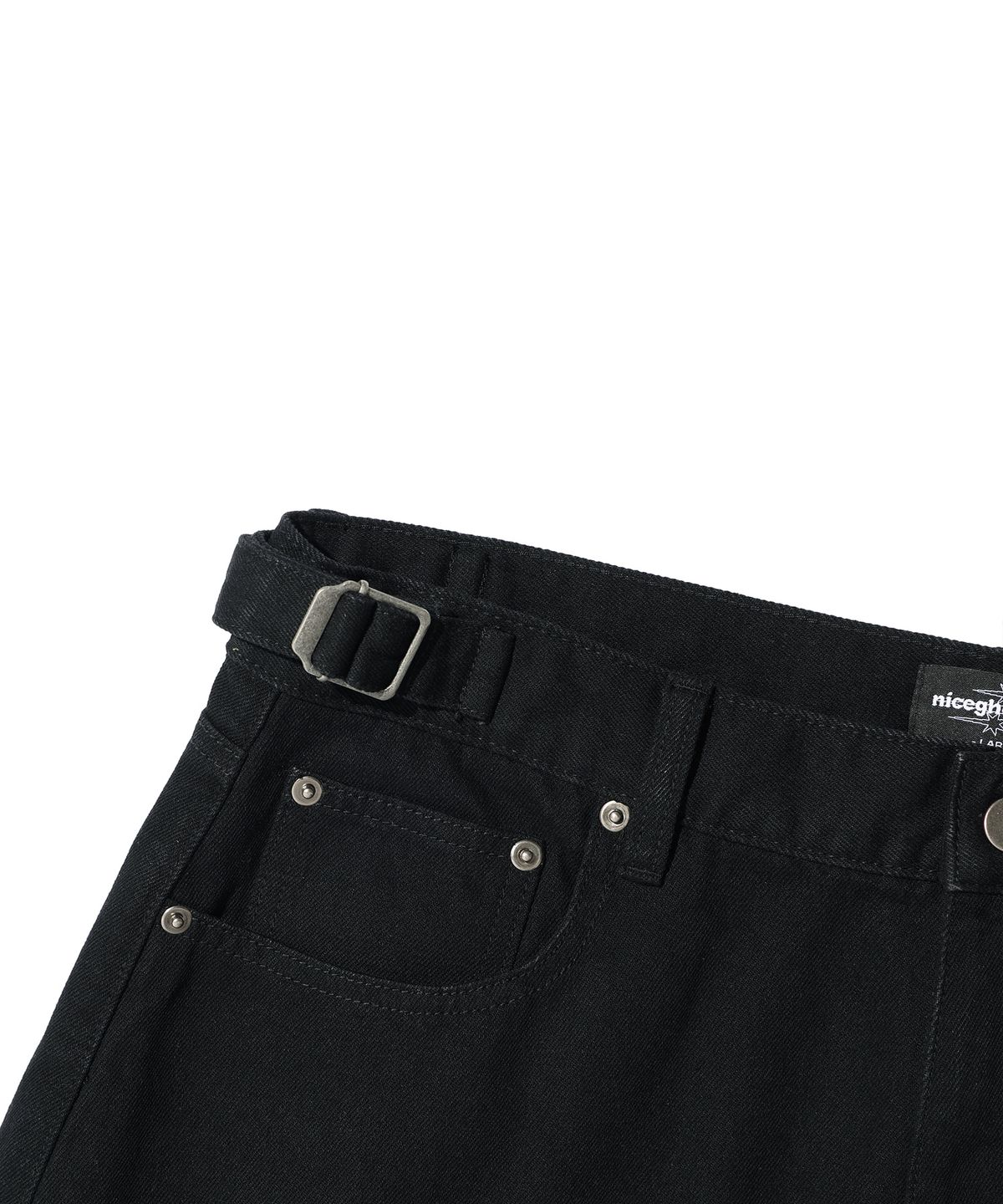 나이스고스트클럽(NICEGHOSTCLUB) 3STAR CURVED JEANS_BLACK(NG2GFUPA12A)