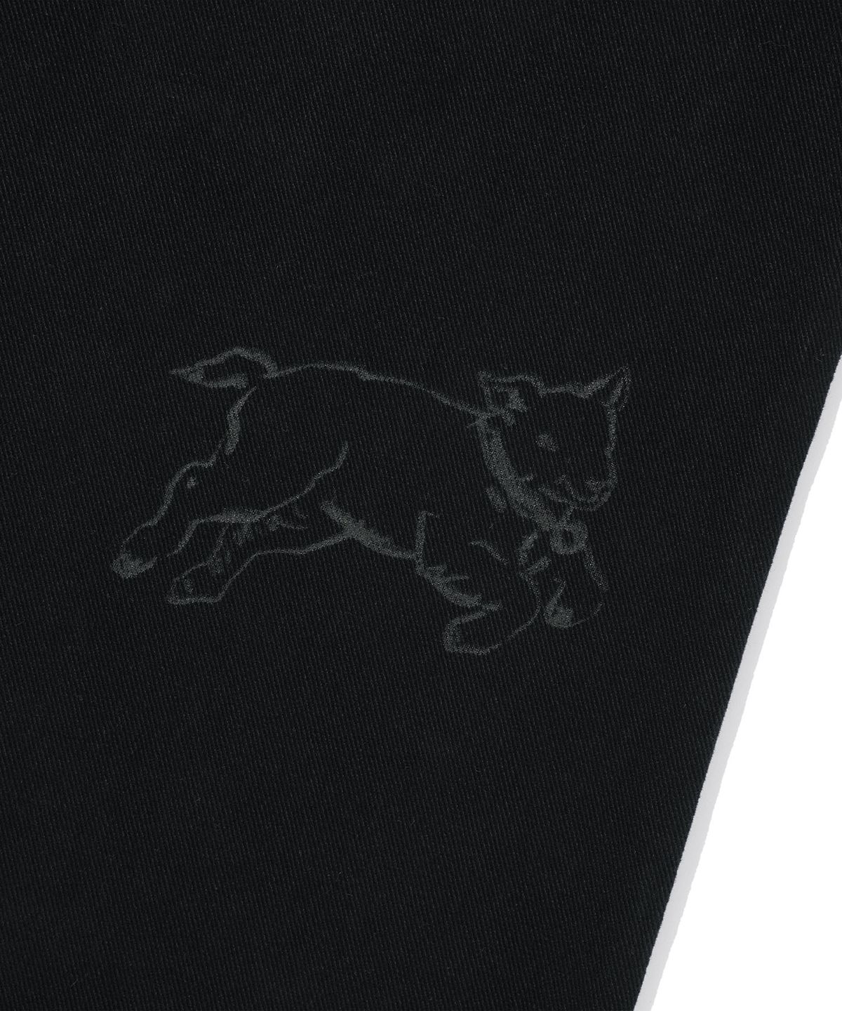 나이스고스트클럽(NICEGHOSTCLUB) DOODLE COTTON WASHED PANTS_BLACK(NG2GFUPA10A)