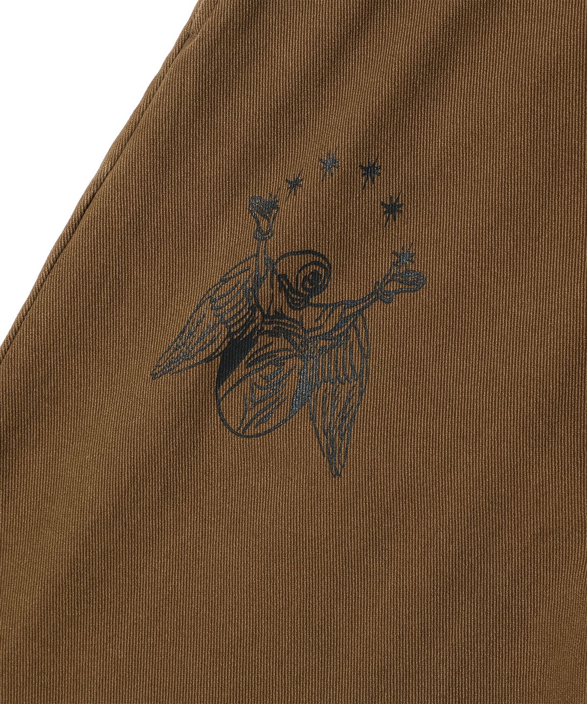 나이스고스트클럽(NICEGHOSTCLUB) DOODLE COTTON WASHED PANTS_BROWN(NG2GFUPA10A)