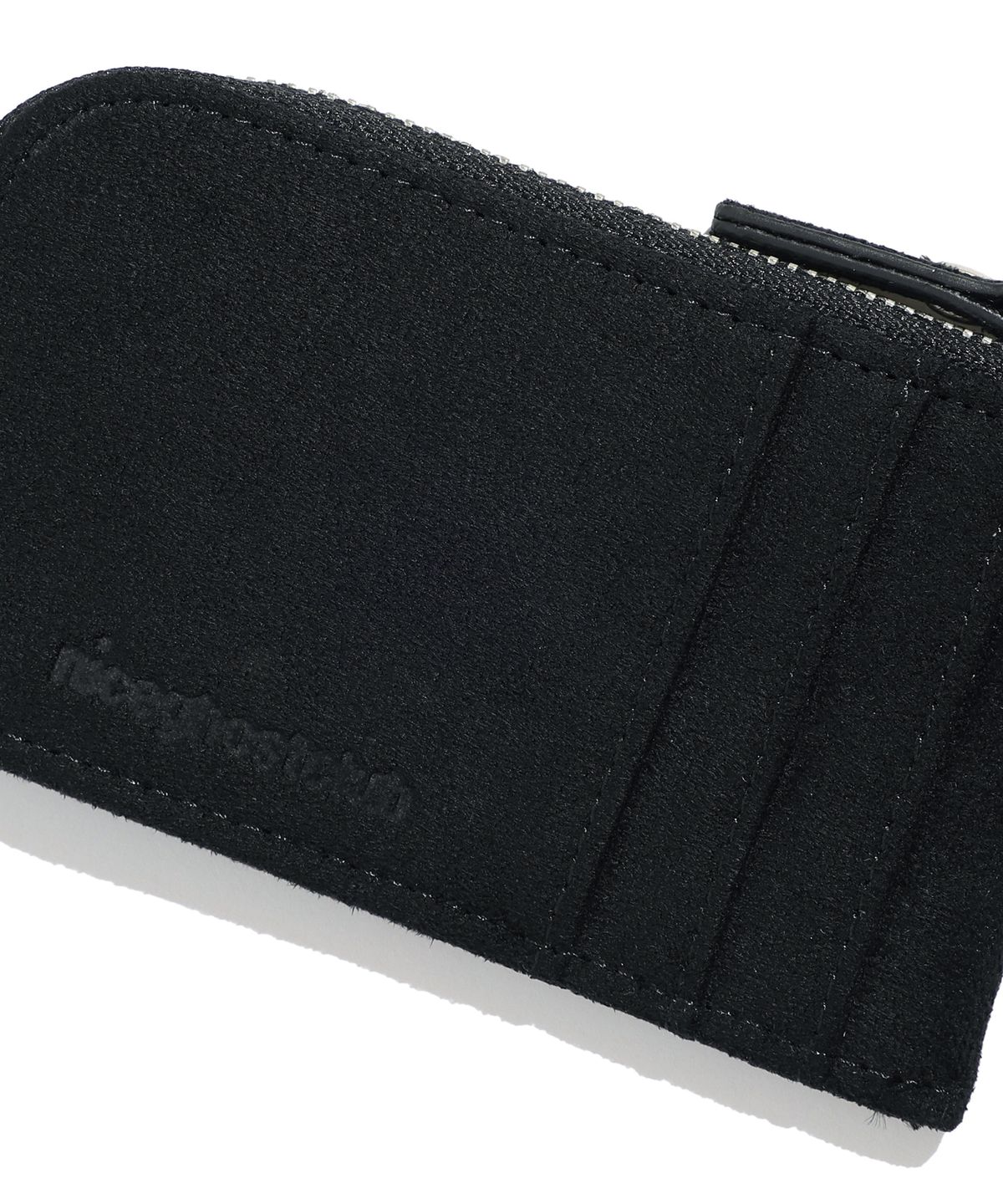 나이스고스트클럽(NICEGHOSTCLUB) 3STAR ZIP SUEDE CARD WALLET_BLACK(NG2GFUAB67A)