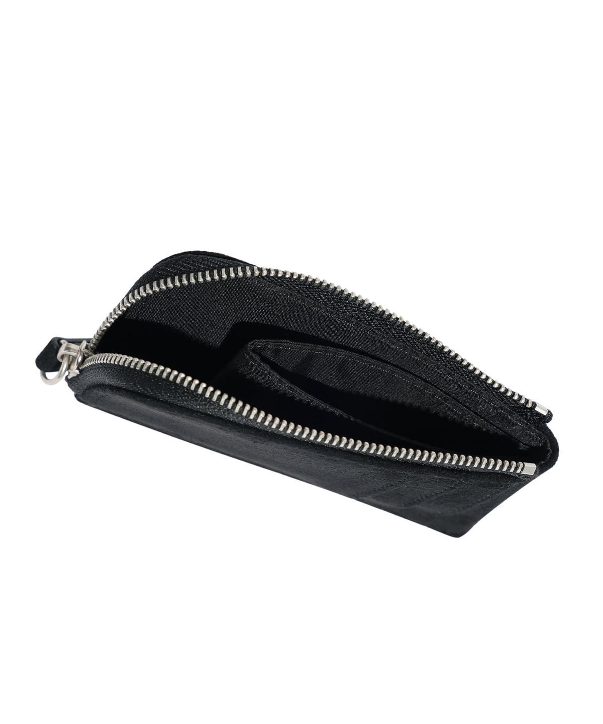 나이스고스트클럽(NICEGHOSTCLUB) 3STAR ZIP SUEDE CARD WALLET_BLACK(NG2GFUAB67A)