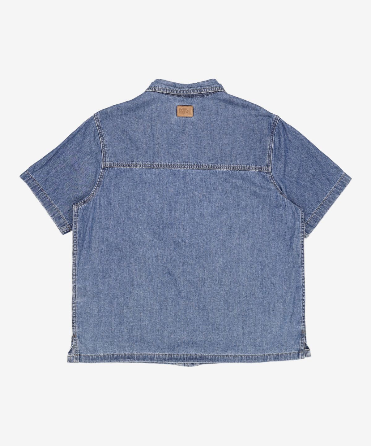 마리떼 프랑소와 저버(MARITHÉ + FRANҪOIS GIRBAUD) M HALF DENIM SHIRT light blue M