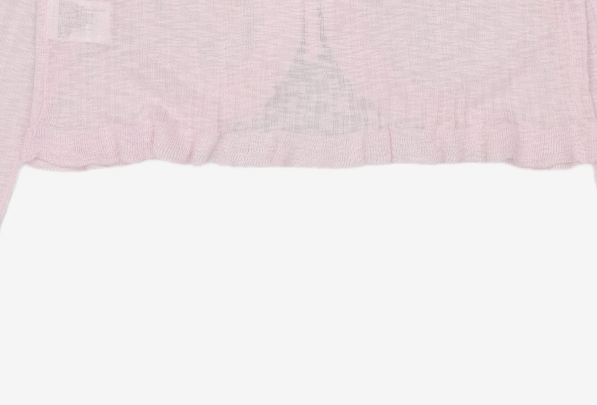 미쏘(MIXXO) 리본 프릴 가디건_MIWCKF823T M