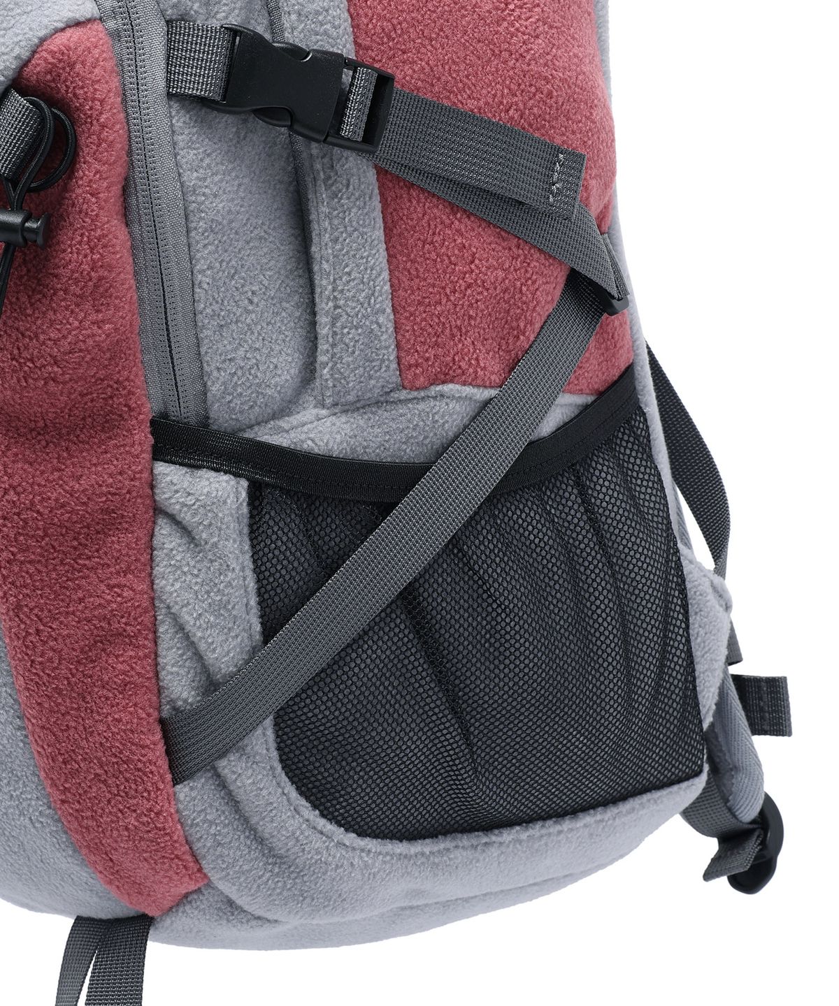 나이스고스트클럽(NICEGHOSTCLUB) COLOR BLOCK FLEECE BACKPACK_GREY(NG2GFUAB40A)