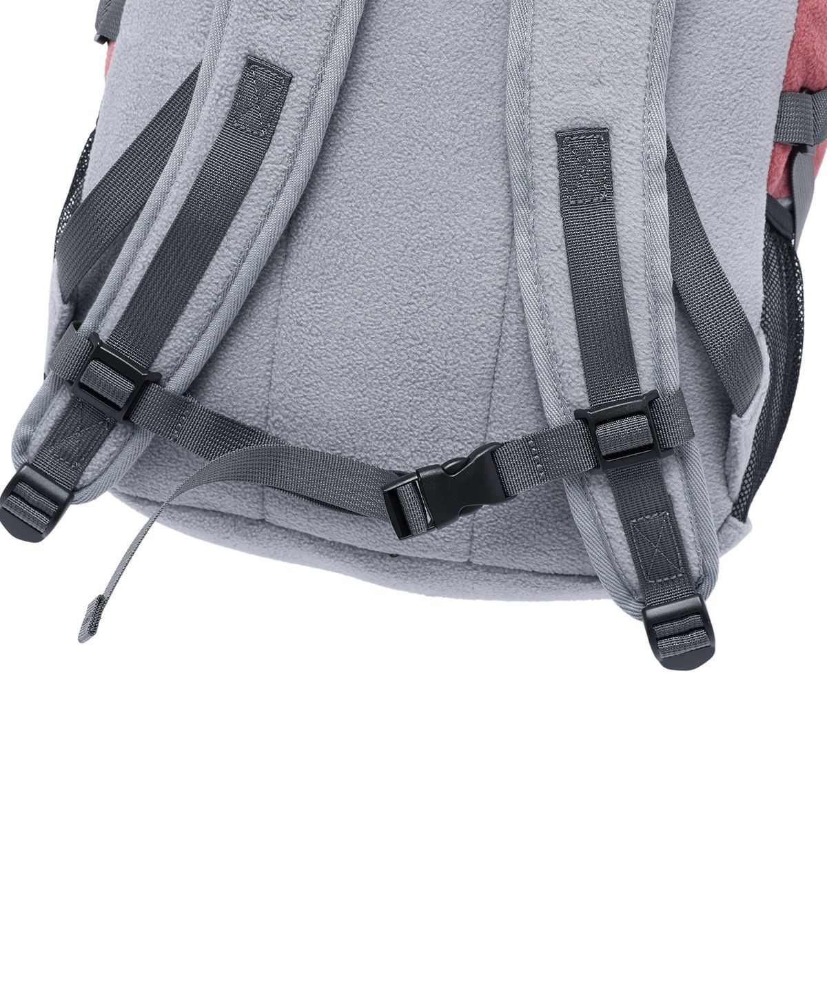 나이스고스트클럽(NICEGHOSTCLUB) COLOR BLOCK FLEECE BACKPACK_GREY(NG2GFUAB40A)