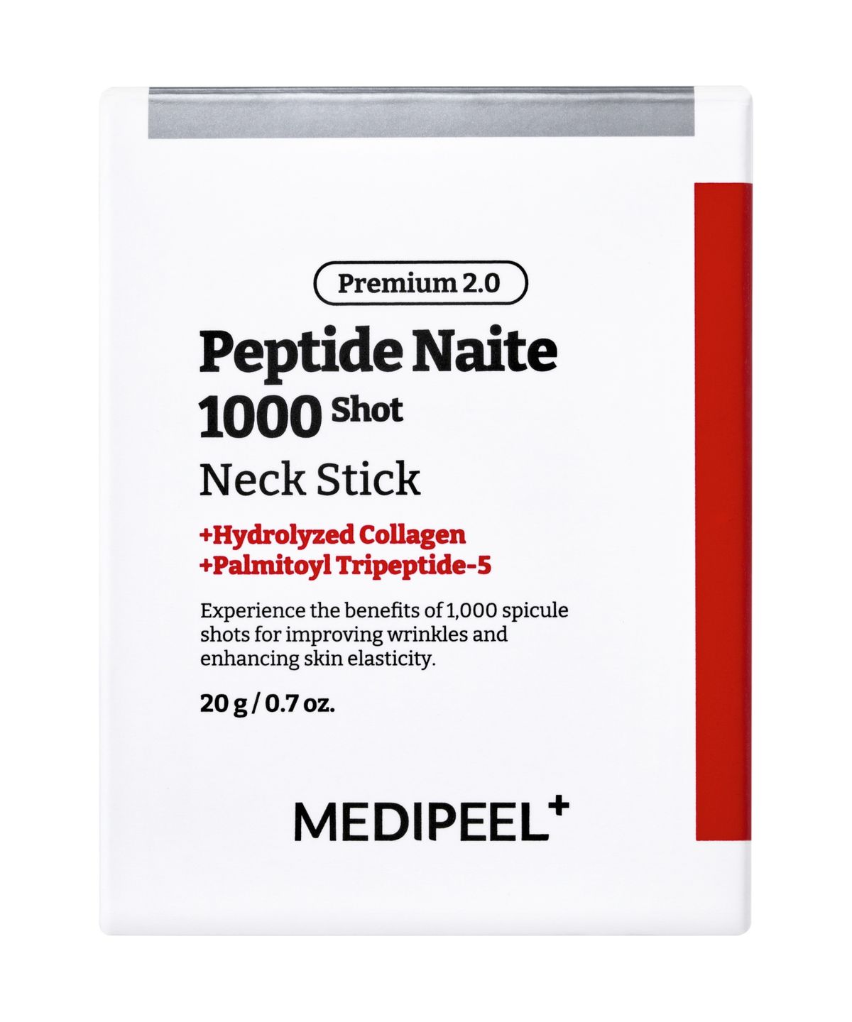메디필(MEDIPEEL) 프리미엄 펩타이드 나이테 1000샷 넥 스틱 2.0 20g
