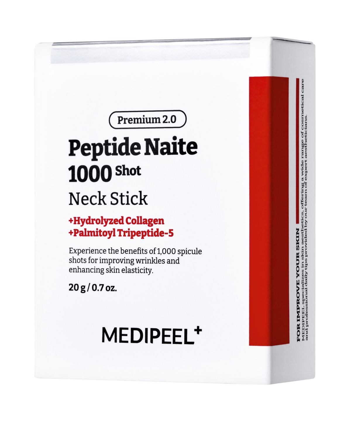 메디필(MEDIPEEL) 프리미엄 펩타이드 나이테 1000샷 넥 스틱 2.0 20g