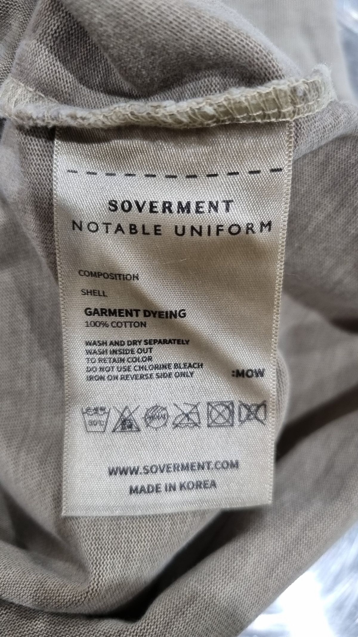 소버먼트(SOVERMENT) 반소매 티셔츠 S