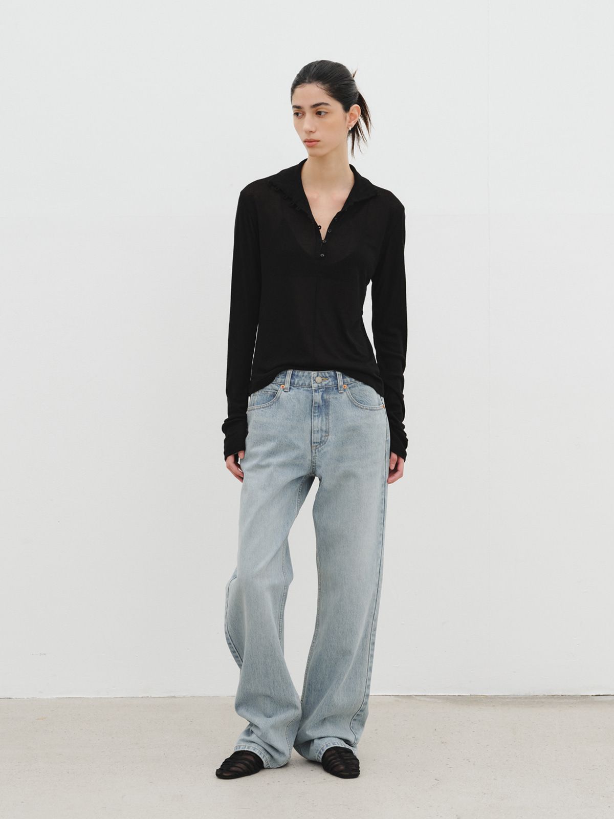 리플레인(REPLAIN) STRAIGHT DENIM PANTS_BLUE