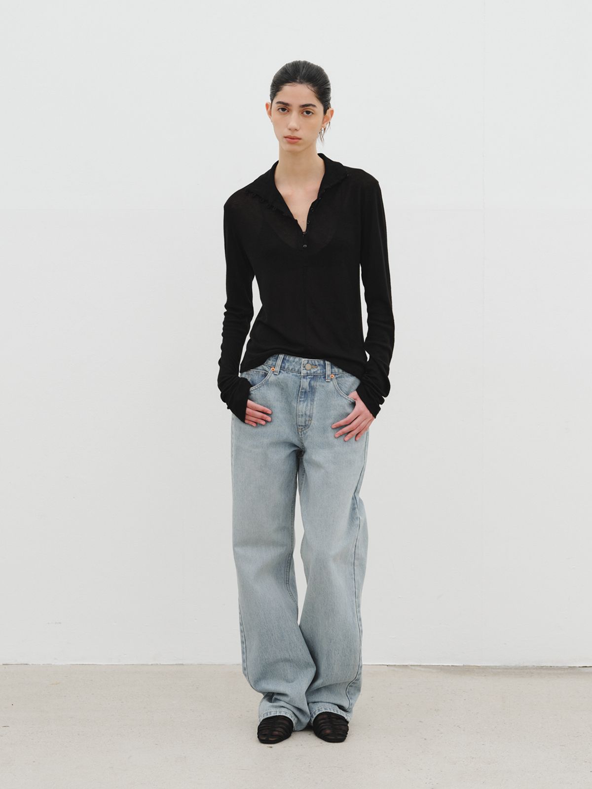 리플레인(REPLAIN) STRAIGHT DENIM PANTS_BLUE