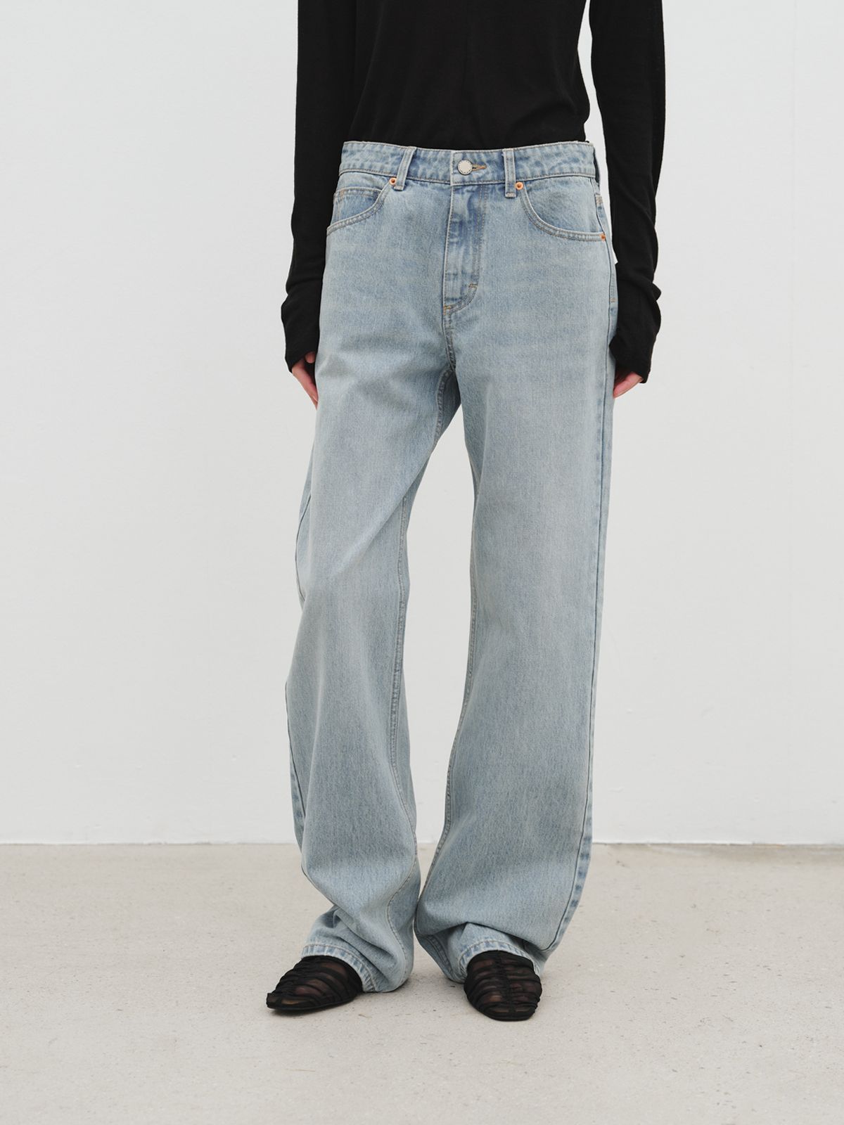 리플레인(REPLAIN) STRAIGHT DENIM PANTS_BLUE