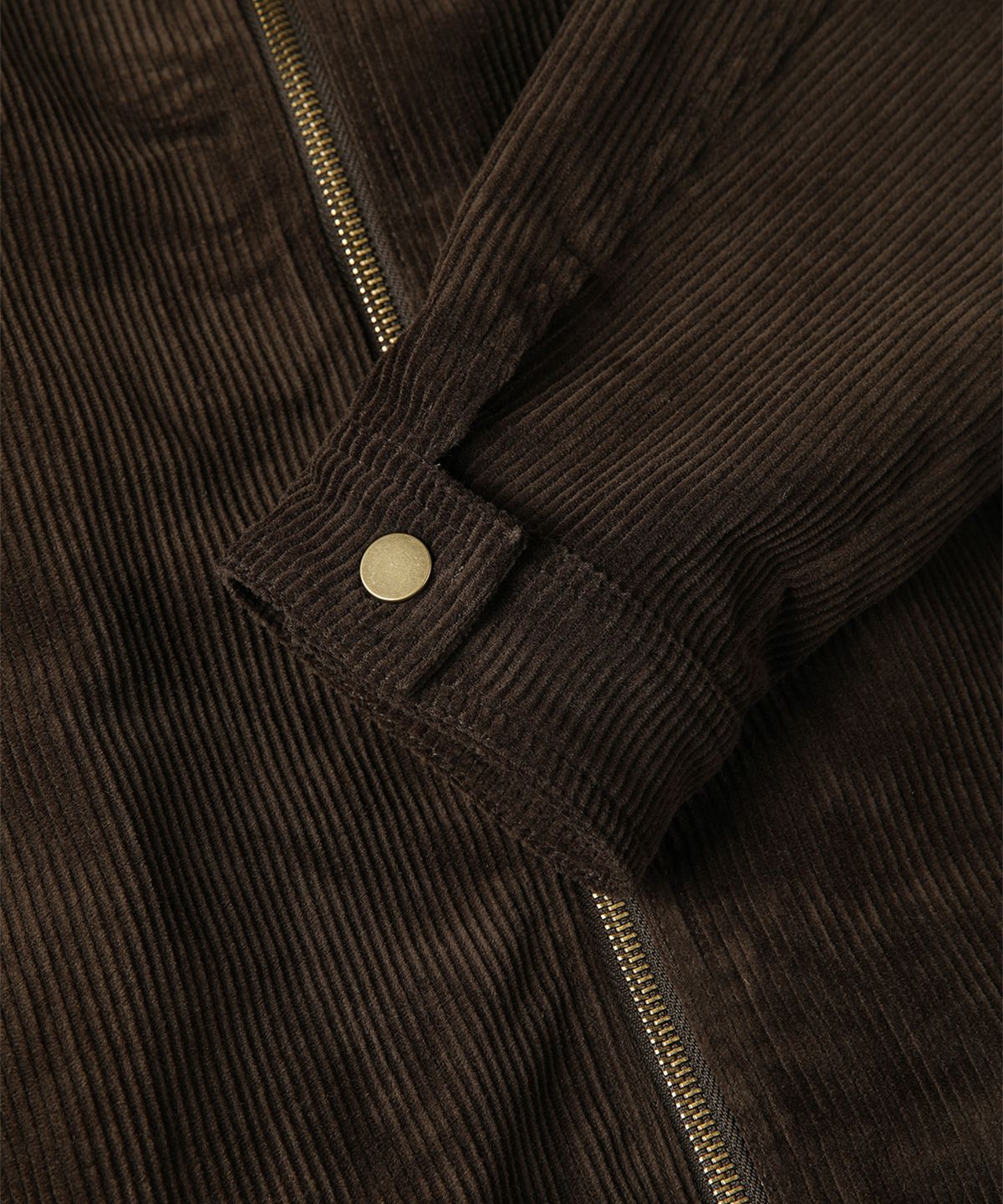 빠니깔레(PANICALE) 브라운 카라 배색 코듀로이 점퍼