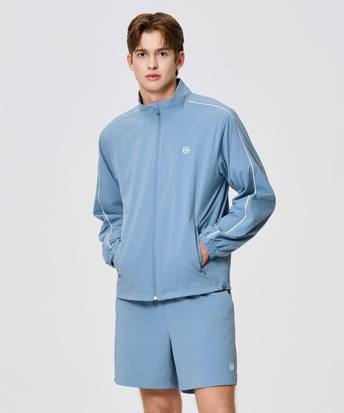 세르지오 타키니(SERGIO TACCHINI) M 우븐 바람막이 (Indigo)