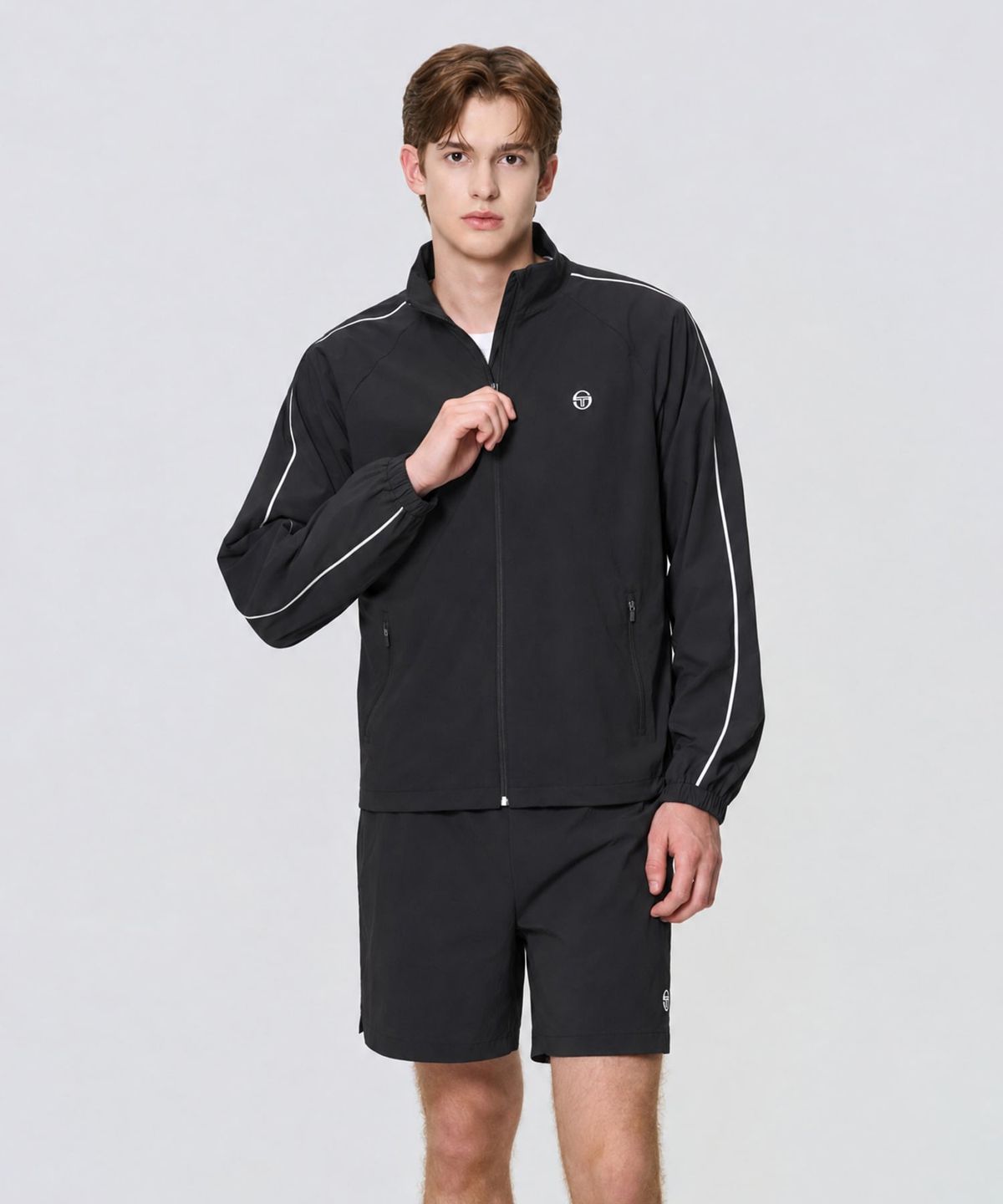 세르지오 타키니(SERGIO TACCHINI) M 우븐 바람막이 (Black)