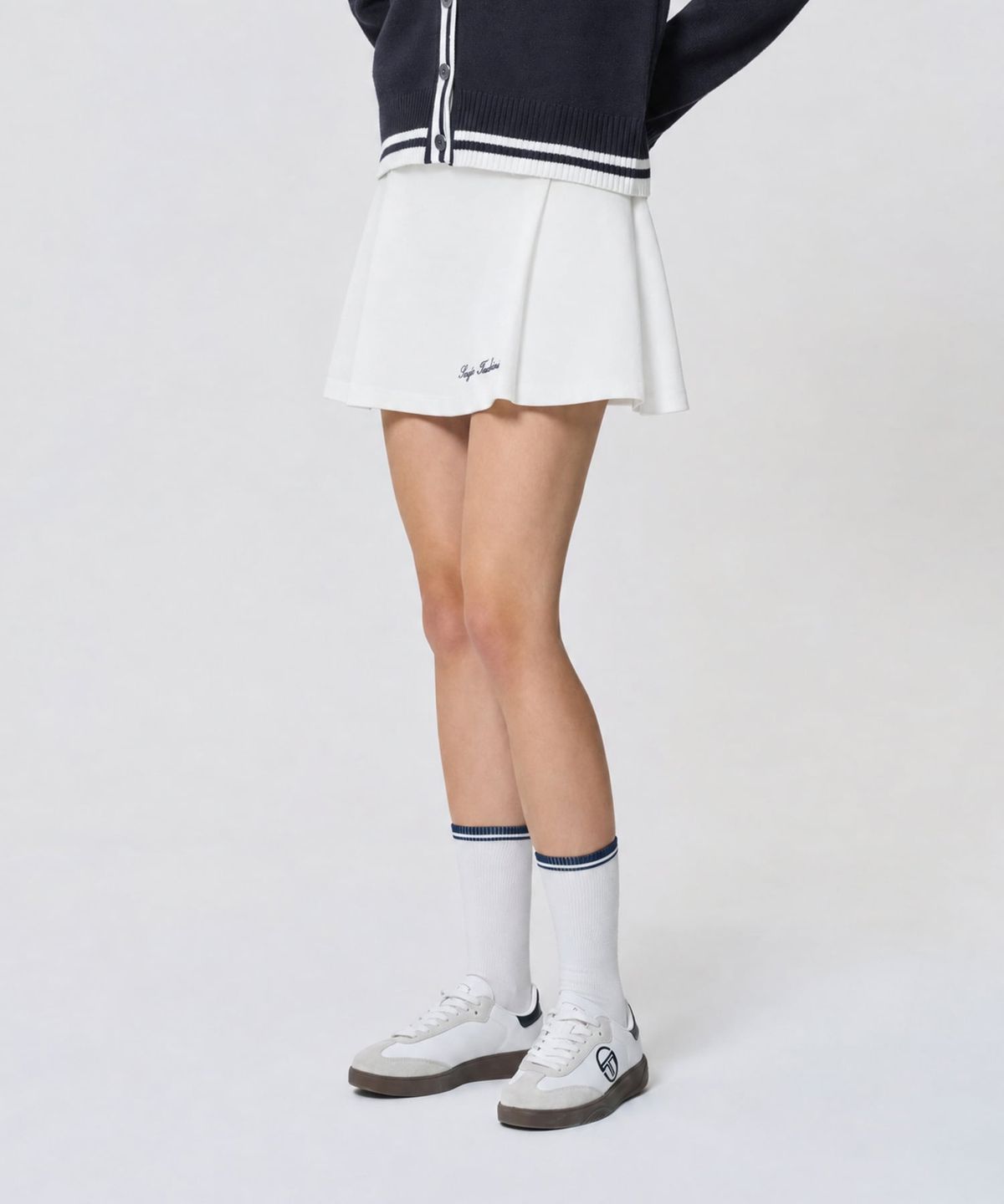 세르지오 타키니(SERGIO TACCHINI) W 타키니 60th 플레어 스커트 (White)