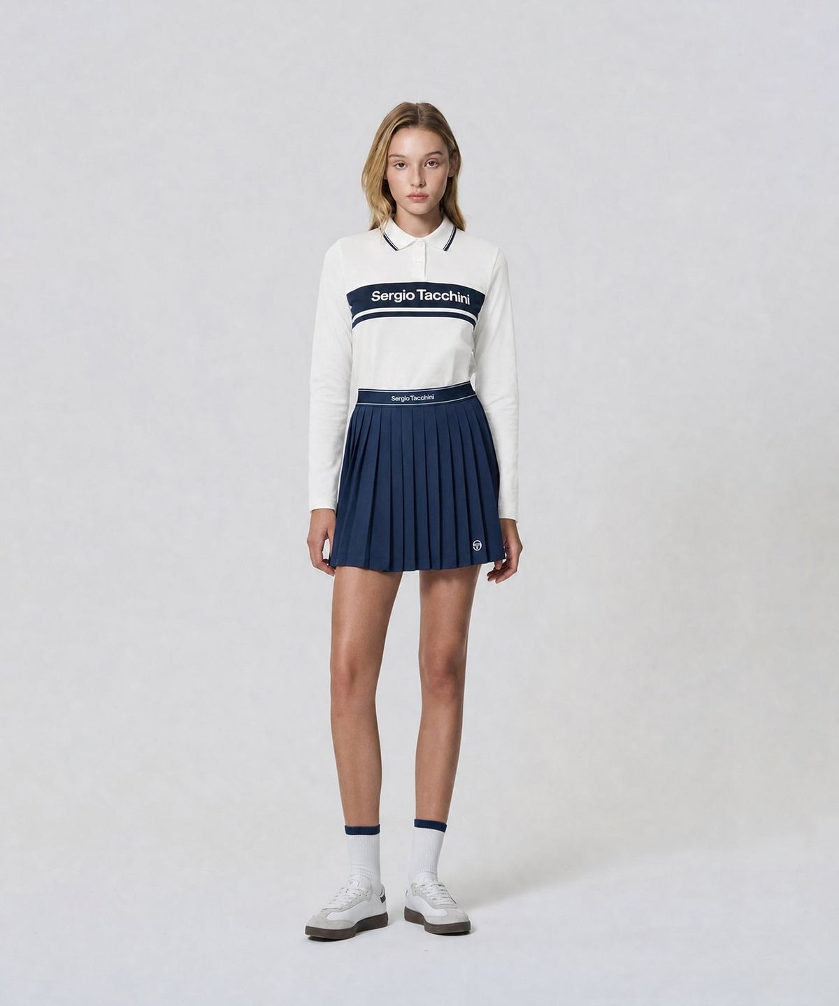 세르지오 타키니(SERGIO TACCHINI) W 다마린도 긴팔 폴로 (White)