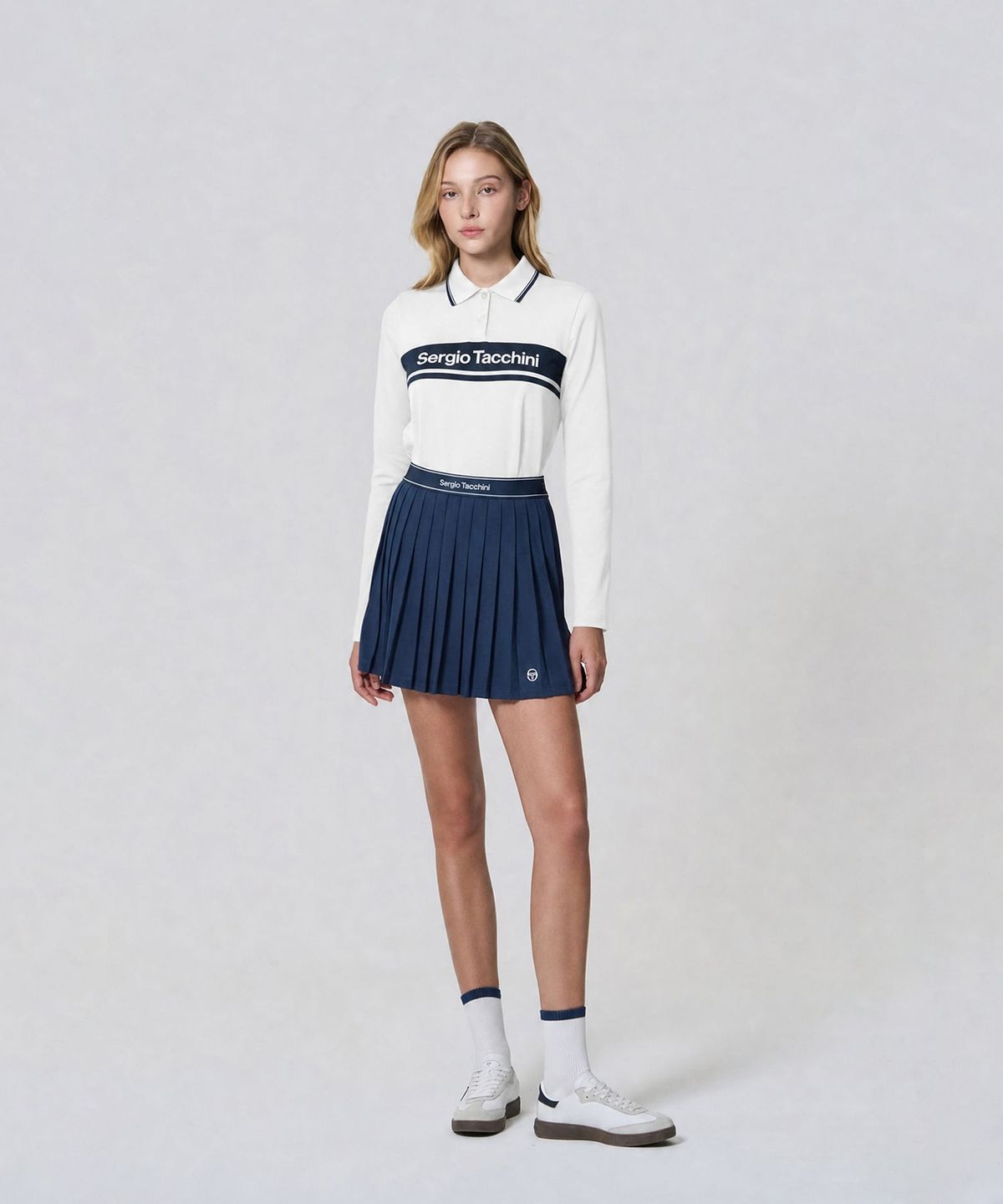 세르지오 타키니(SERGIO TACCHINI) W 다마린도 긴팔 폴로 (White)