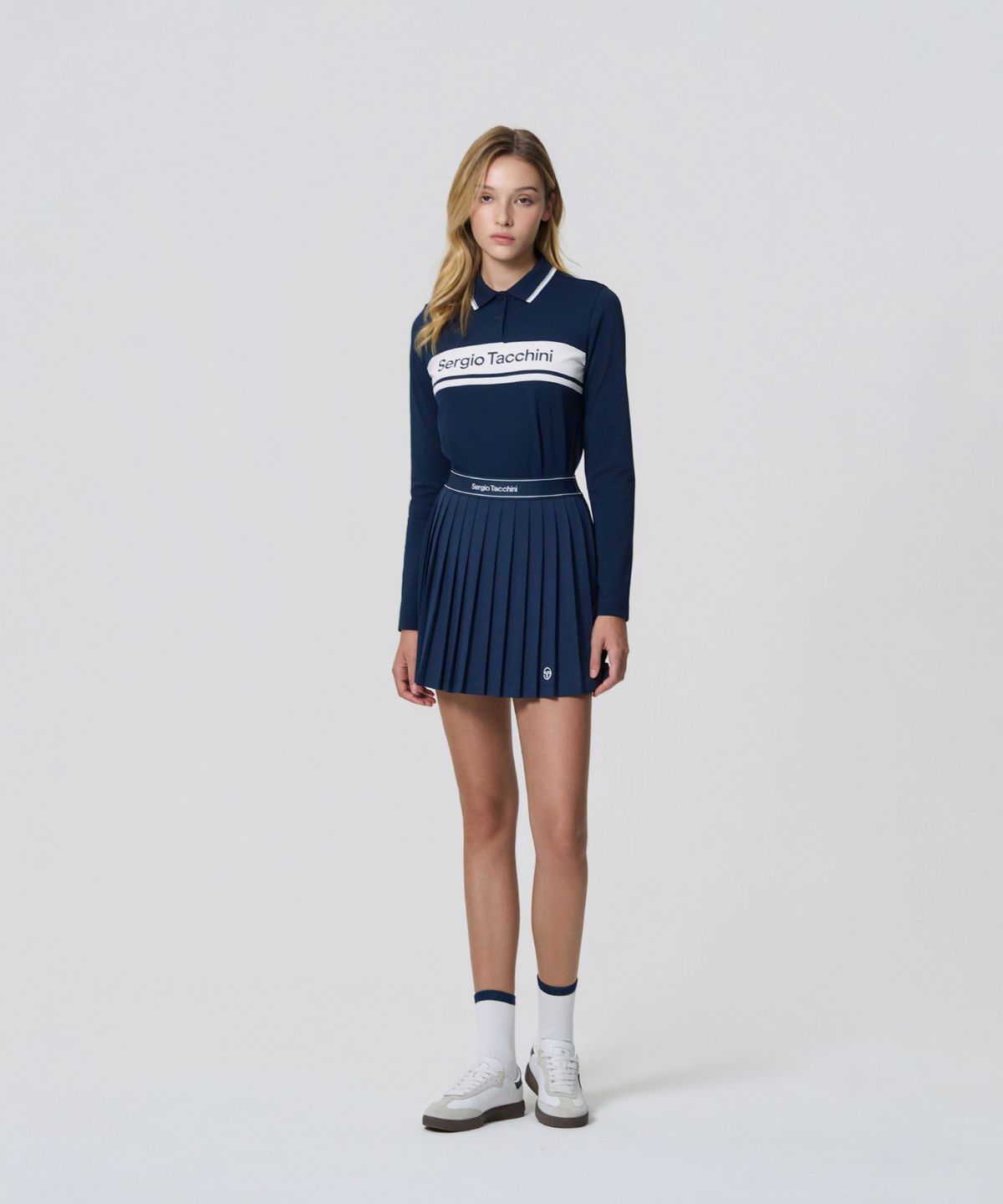 세르지오 타키니(SERGIO TACCHINI) W 다마린도 긴팔 폴로 (Navy)