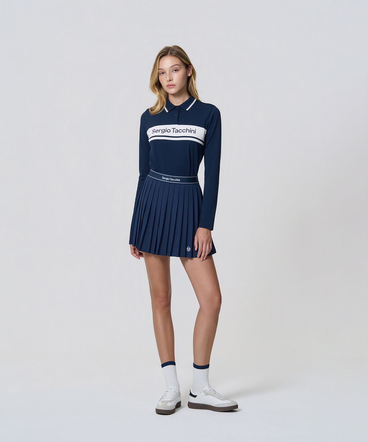 세르지오 타키니(SERGIO TACCHINI) W 다마린도 긴팔 폴로 (Navy)