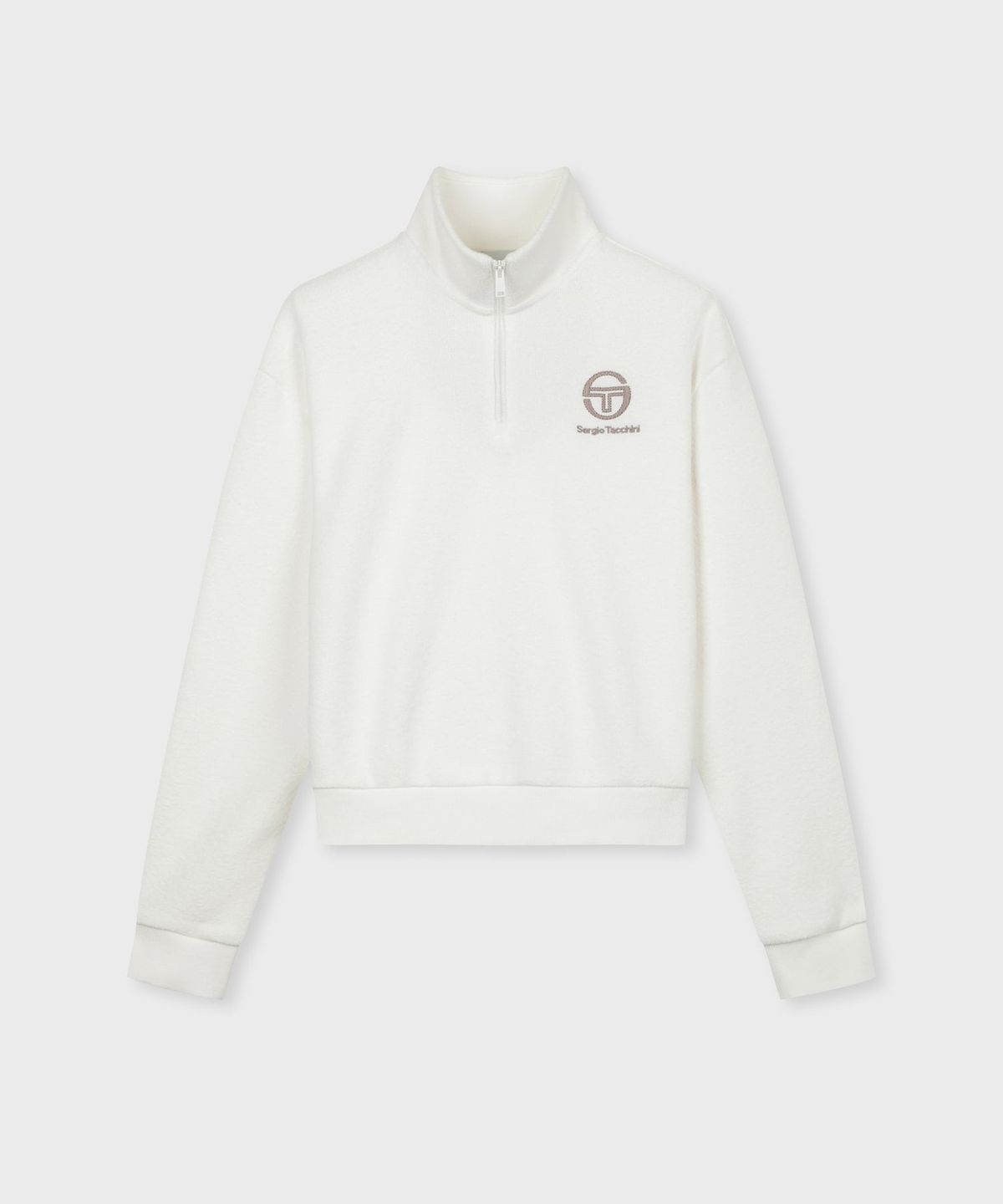 세르지오 타키니(SERGIO TACCHINI) W 테리플리스 아트웍 하프집 (Ivory)