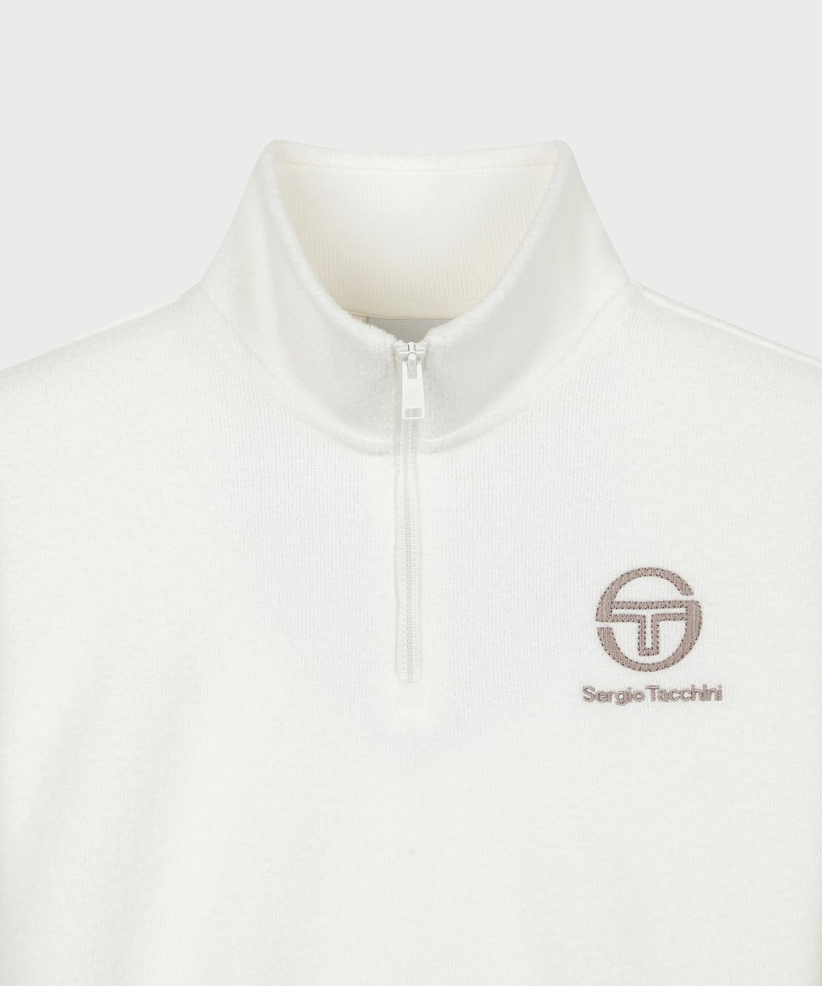 세르지오 타키니(SERGIO TACCHINI) W 테리플리스 아트웍 하프집 (Ivory)