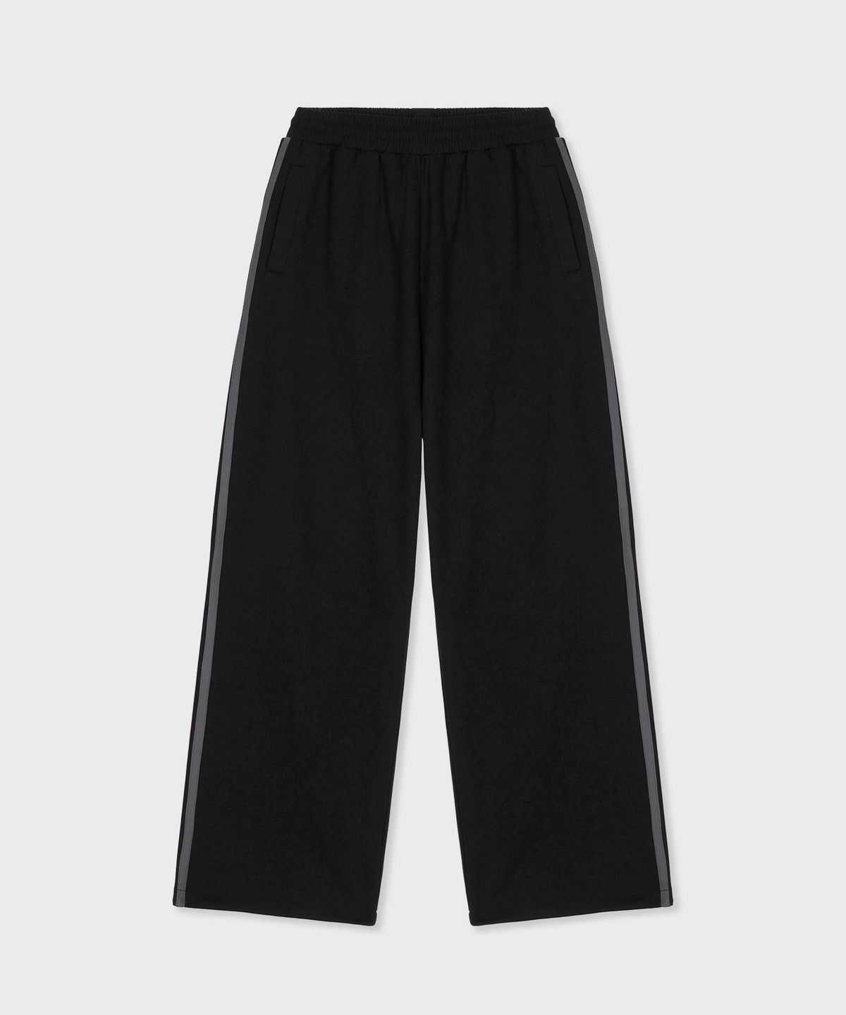 굿라이프웍스(GLW) [unisex] 사이드 라인 트랙 팬츠 블랙