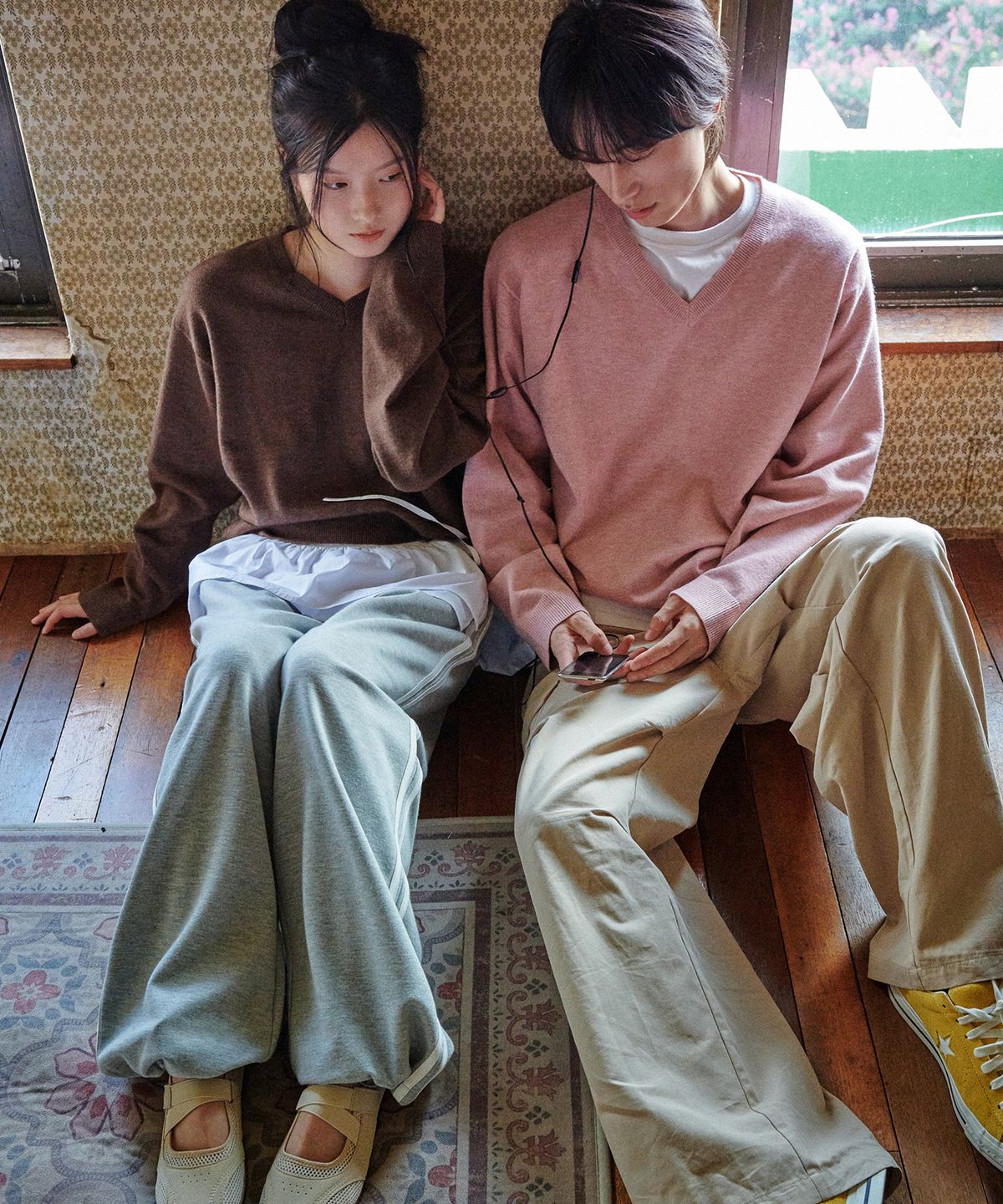 굿라이프웍스(GLW) [unisex] 사이드 라인 트랙 팬츠 그레이