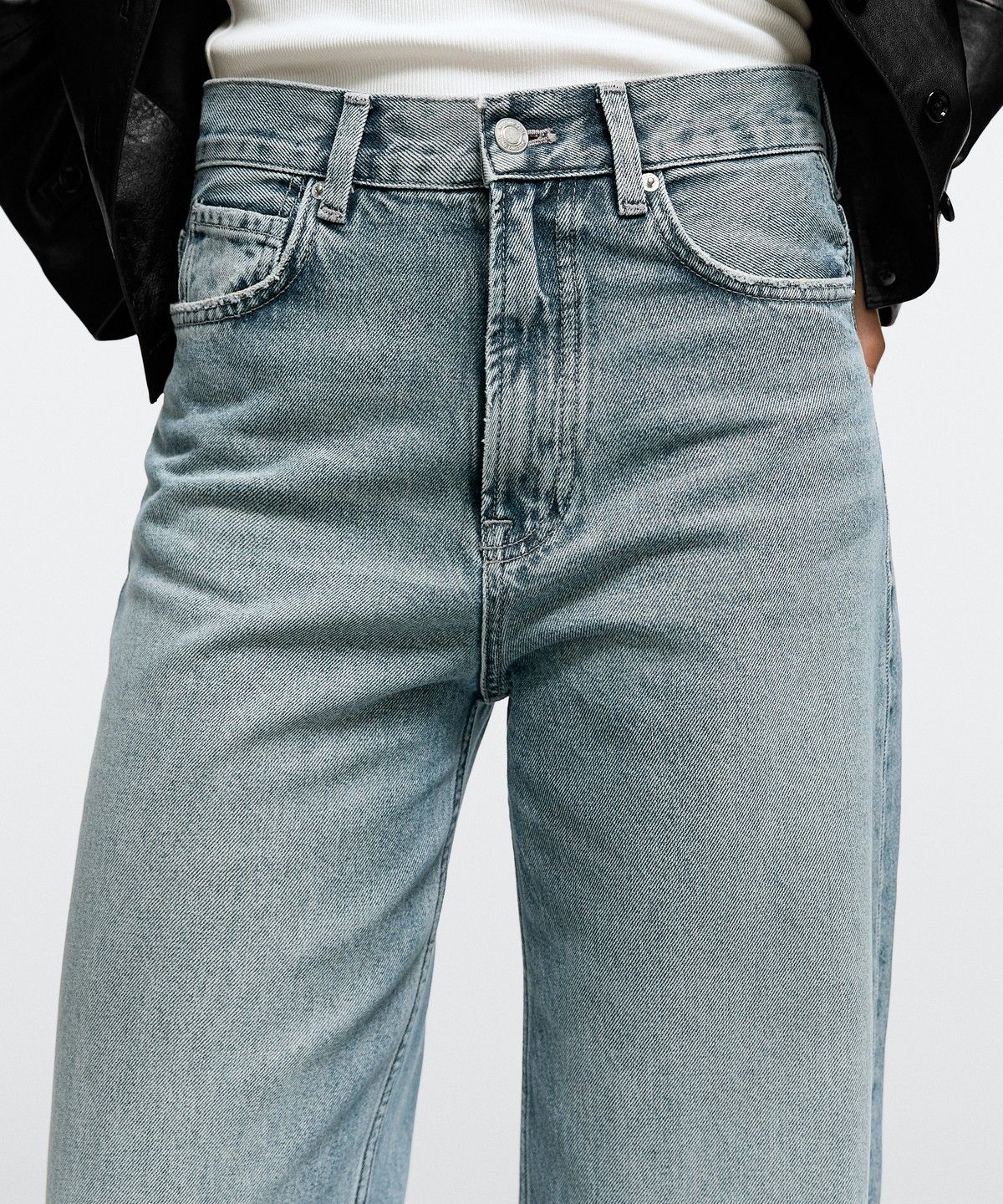 마시모두띠(MASSIMO DUTTI) 하이라이즈 와이드 레그 진