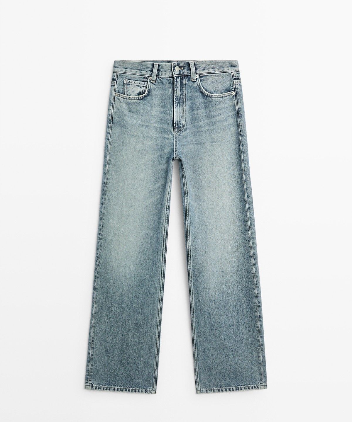 마시모두띠(MASSIMO DUTTI) 하이라이즈 와이드 레그 진