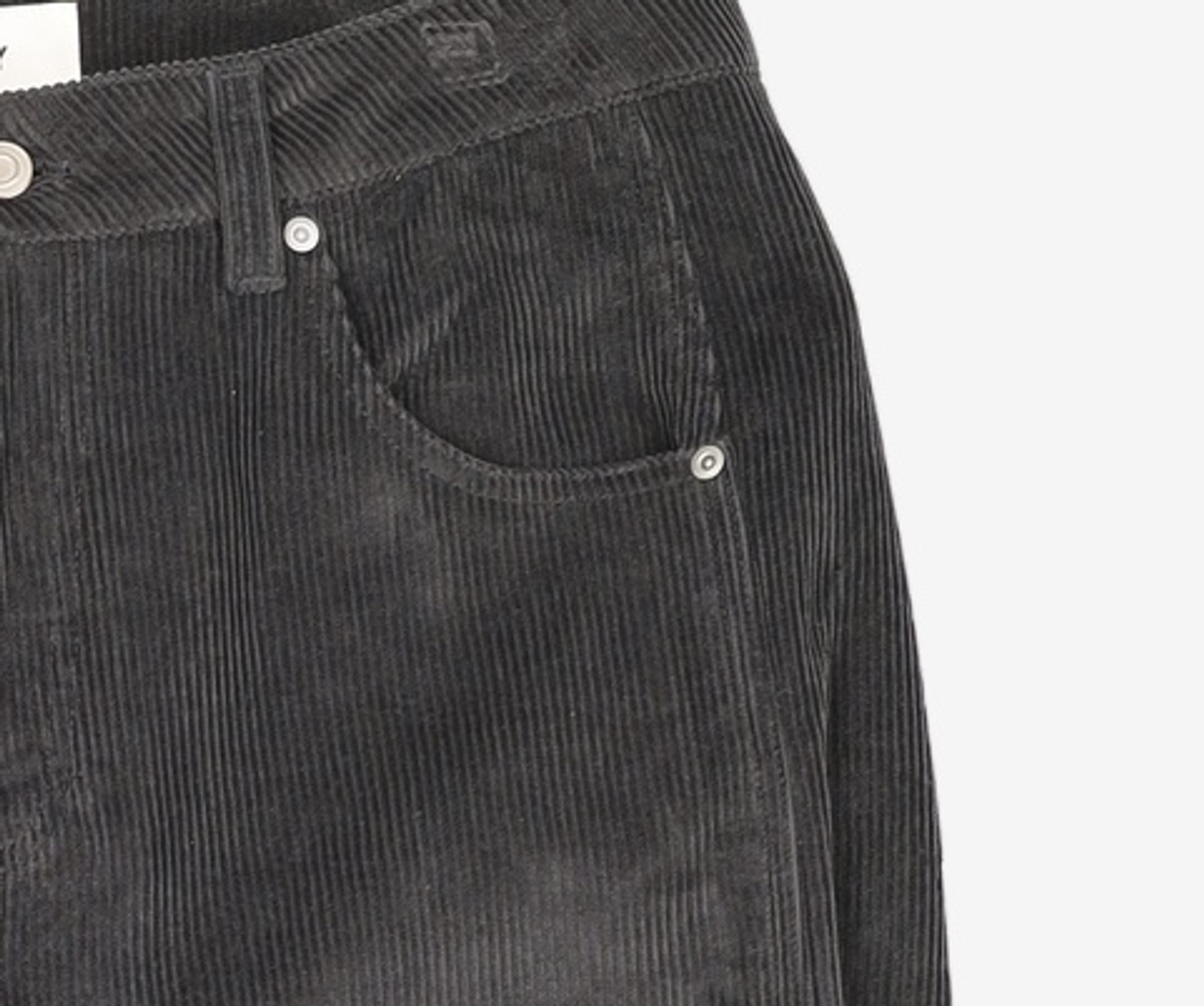 이에이(IEY) HYBRID OVER PANTS Charcoal L