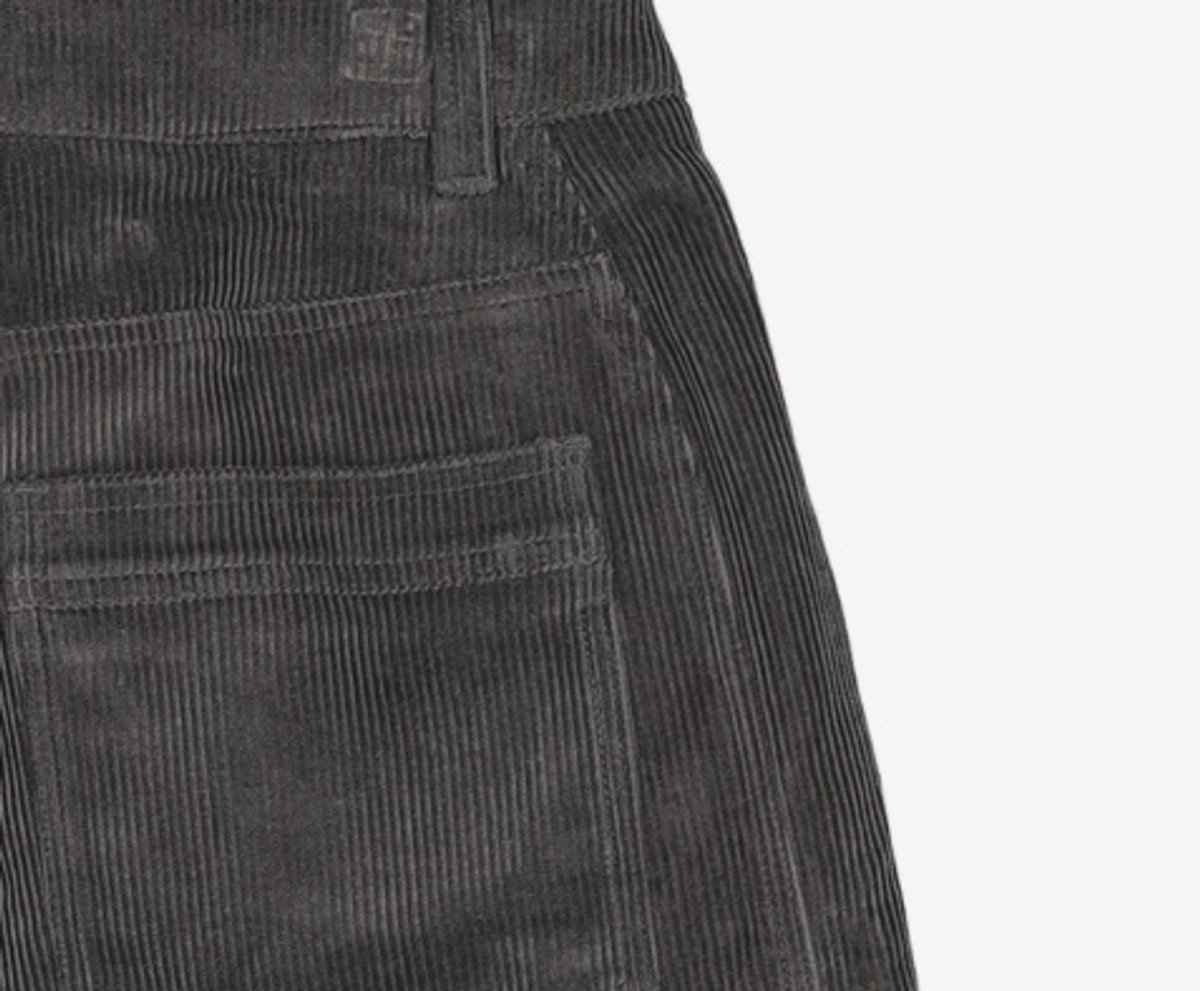 이에이(IEY) HYBRID OVER PANTS Charcoal L
