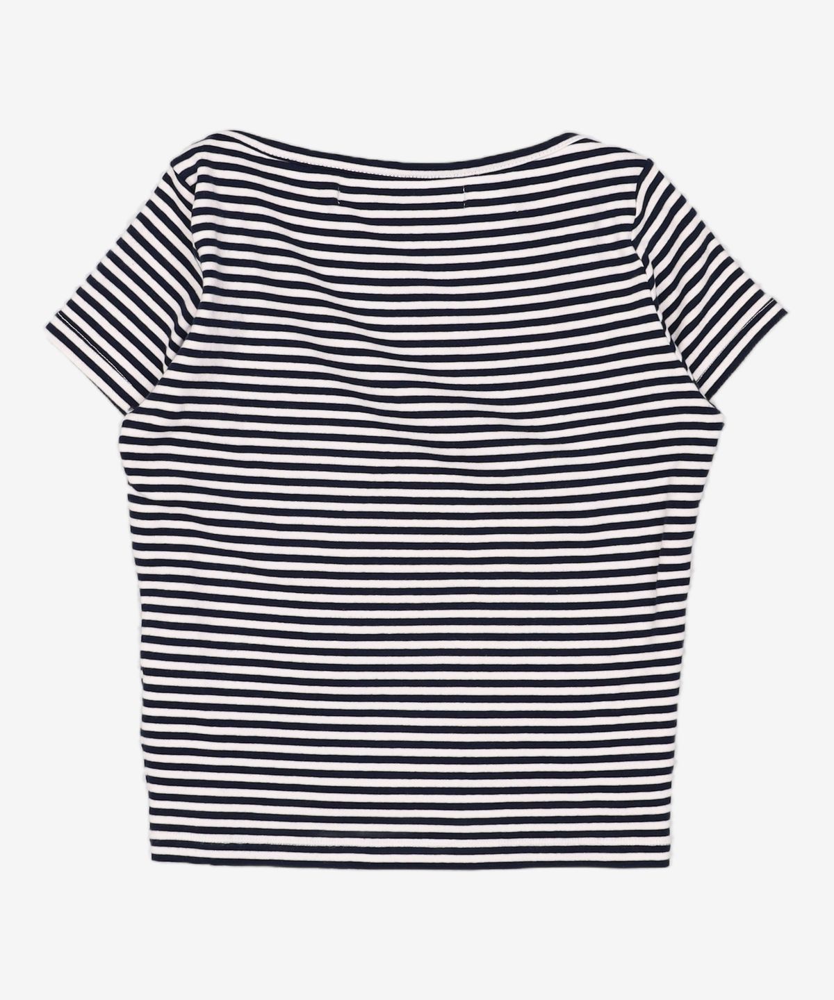 레스트앤레크레이션(REST&RECREATION) STRIPE LIP NECK T-SHIRT - BROWN ONESIZE