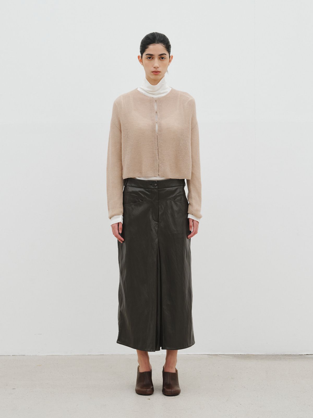 리플레인(REPLAIN) HAIRY HOOK CARDIGAN_OATMEAL