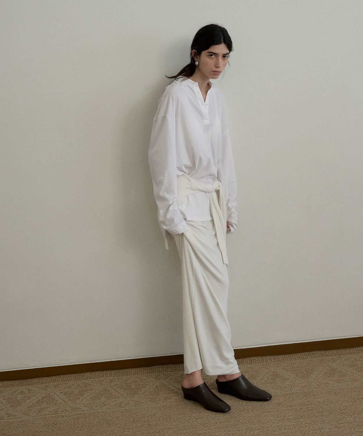에퓨레(EPURE) NOBEL Square Wedge Mules (3color)