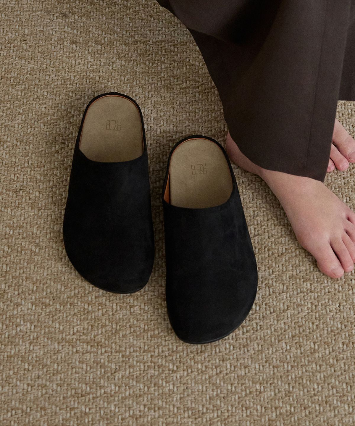 에퓨레(EPURE) MOSS Suede Mules (3color)