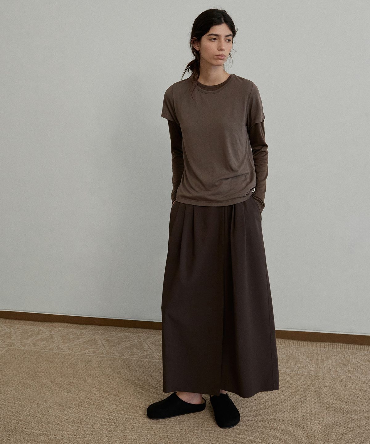 에퓨레(EPURE) MOSS Suede Mules (3color)