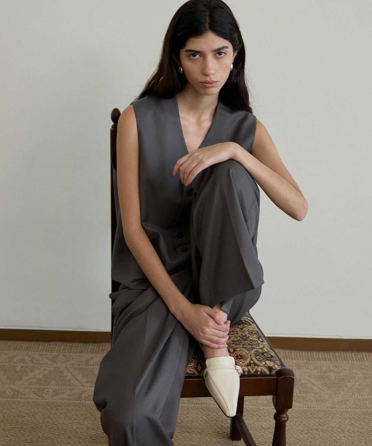 에퓨레(EPURE) TIEN Buckle Pumps (3color)