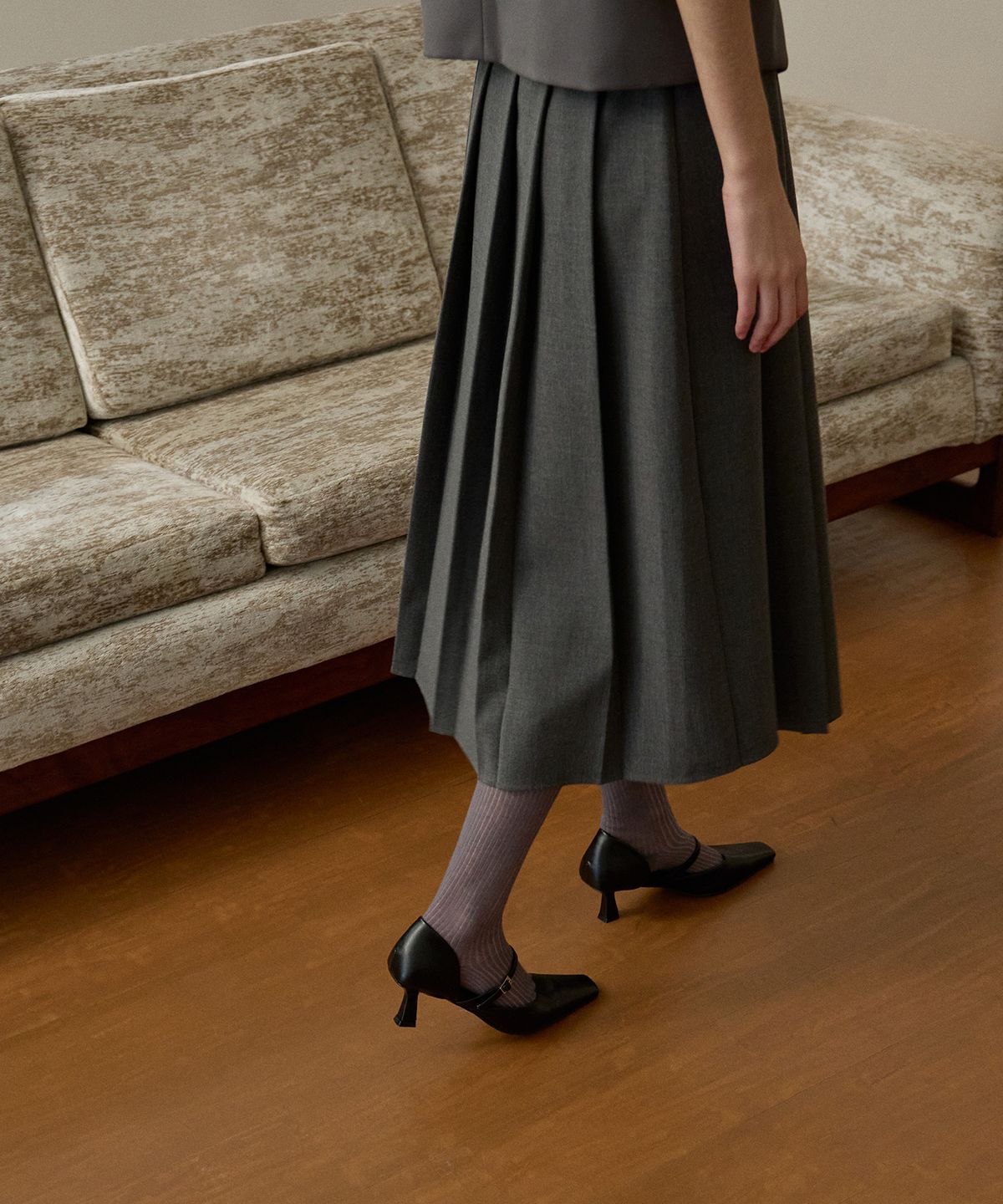 에퓨레(EPURE) LUIE Buckle Strap Pumps (3color)
