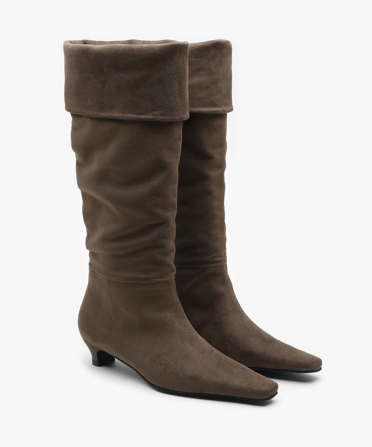 에퓨레(EPURE) KIKO Suede Folding Middle Boots (2color)